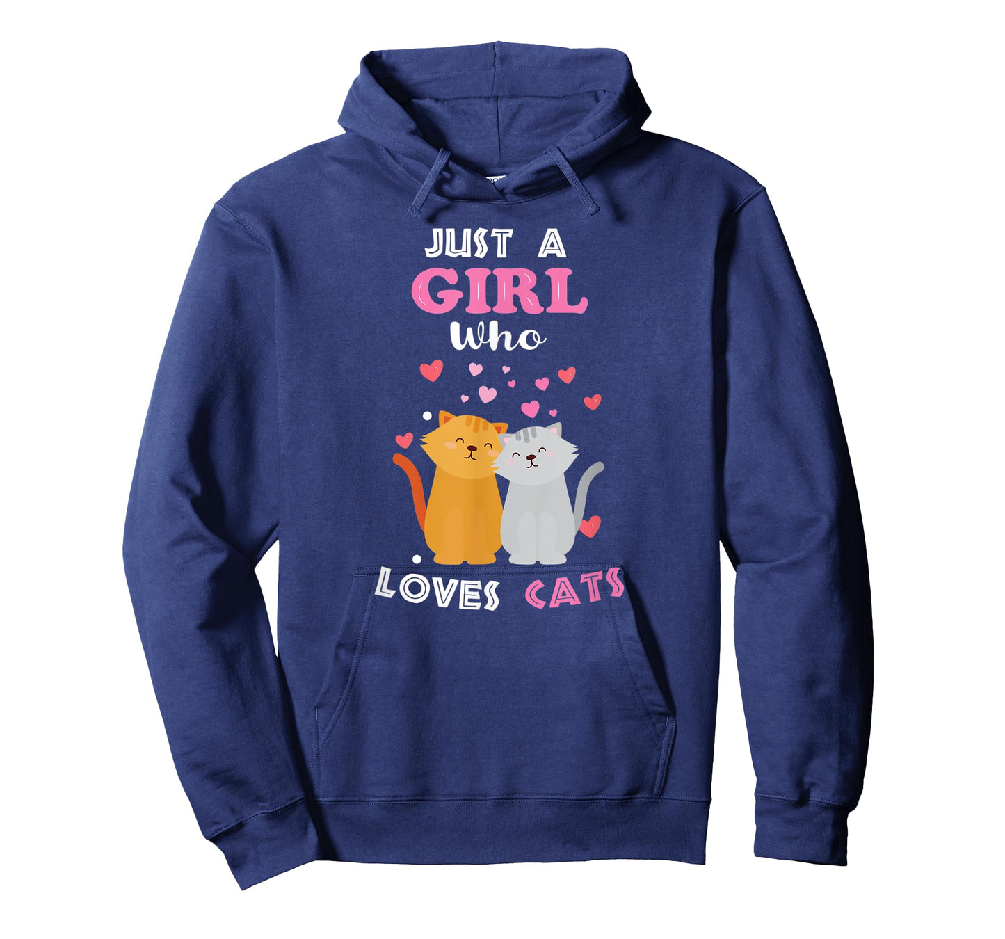 Just a Girl Who Loves Cats - Funny Cat Lover Girl T-Shirt