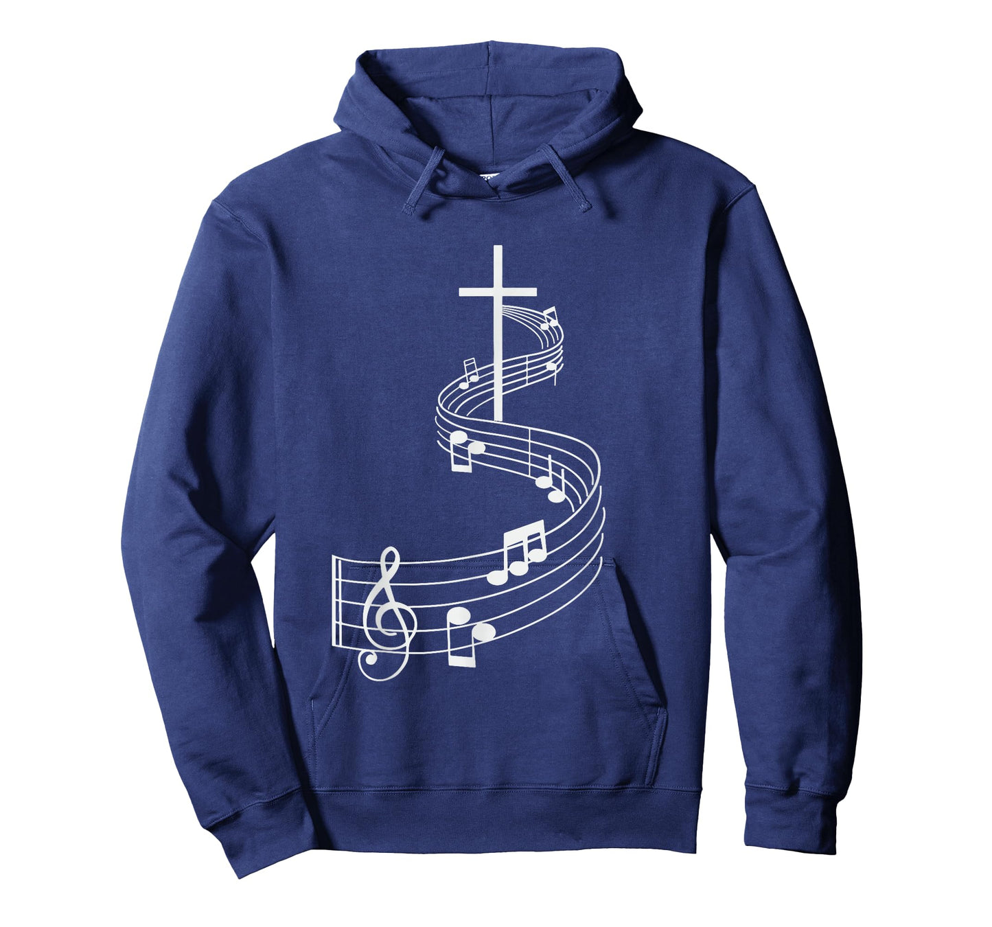 Cross with Treble Clef Musical Gifts Christian shirt T-Shirt