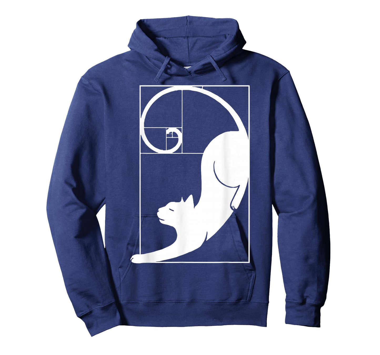 Cat Fibonacci Spiral Sacred Geometry Ratio Mathematicians T-Shirt