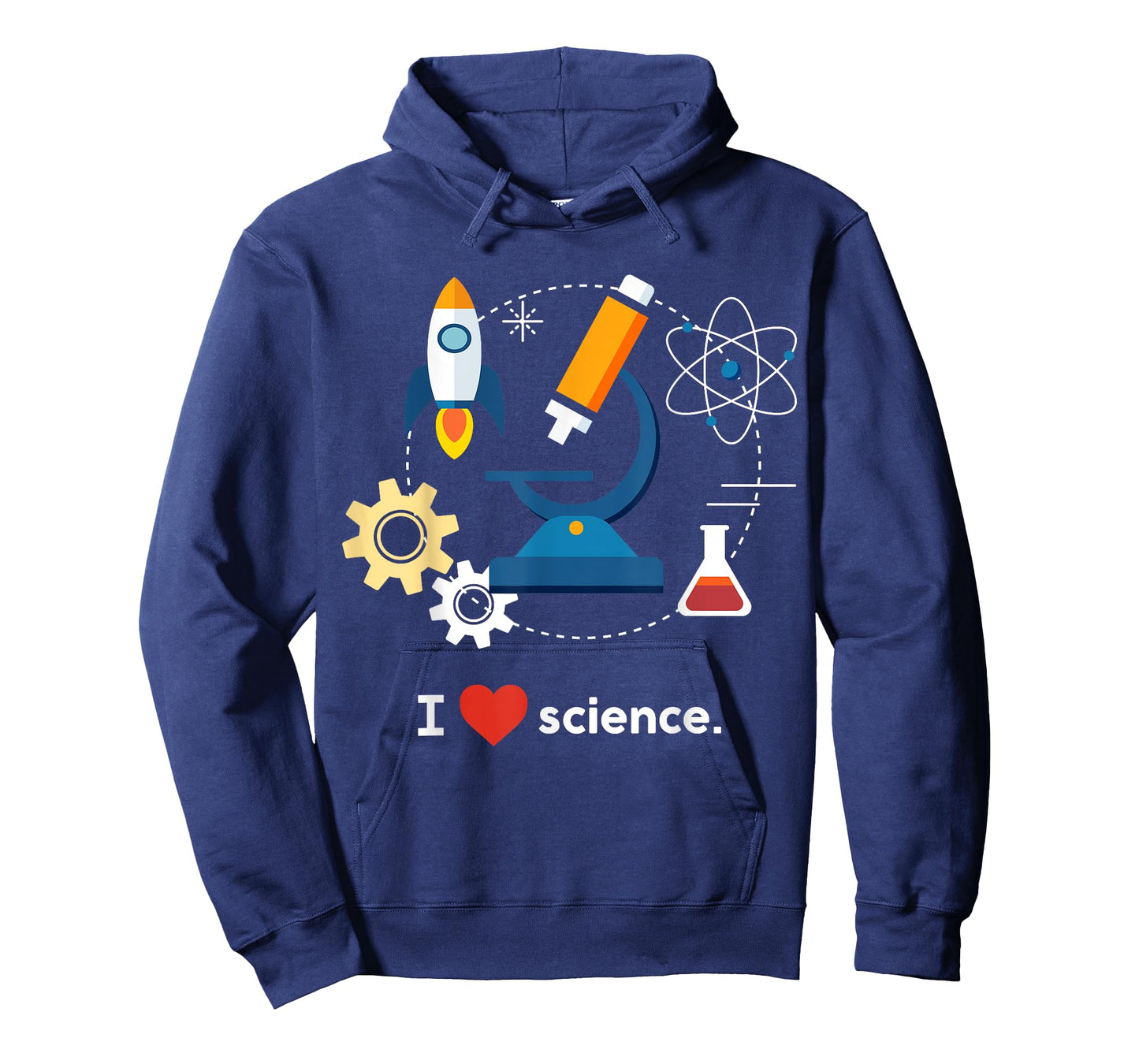 Science Shirts for Kids (science geek gifts) I Love Science T-Shirt (Black, Unisex-Kids, Short Sleeve, T-Shirt, Small)