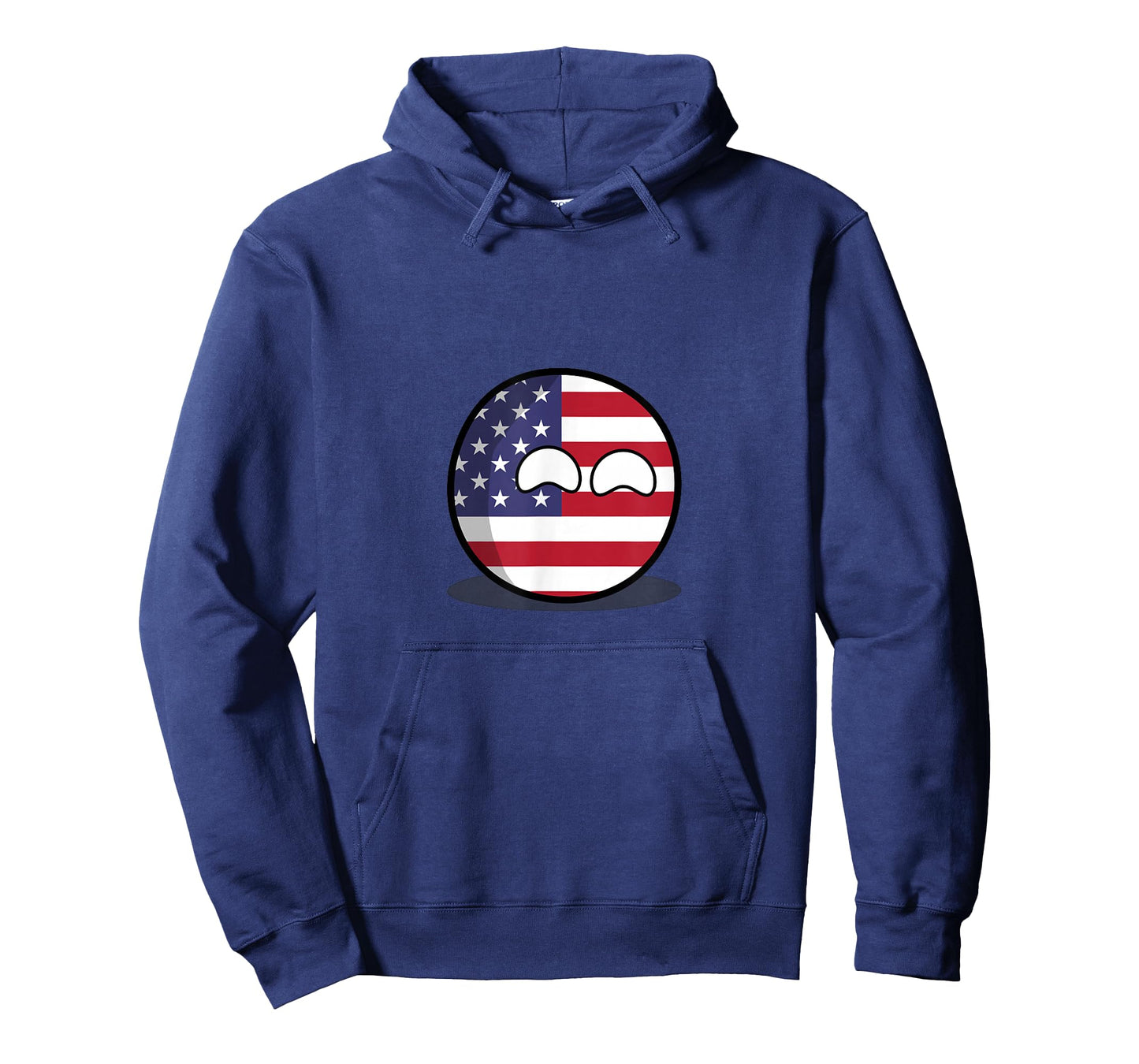 US American Flag Countryball T-Shirt for Women Men