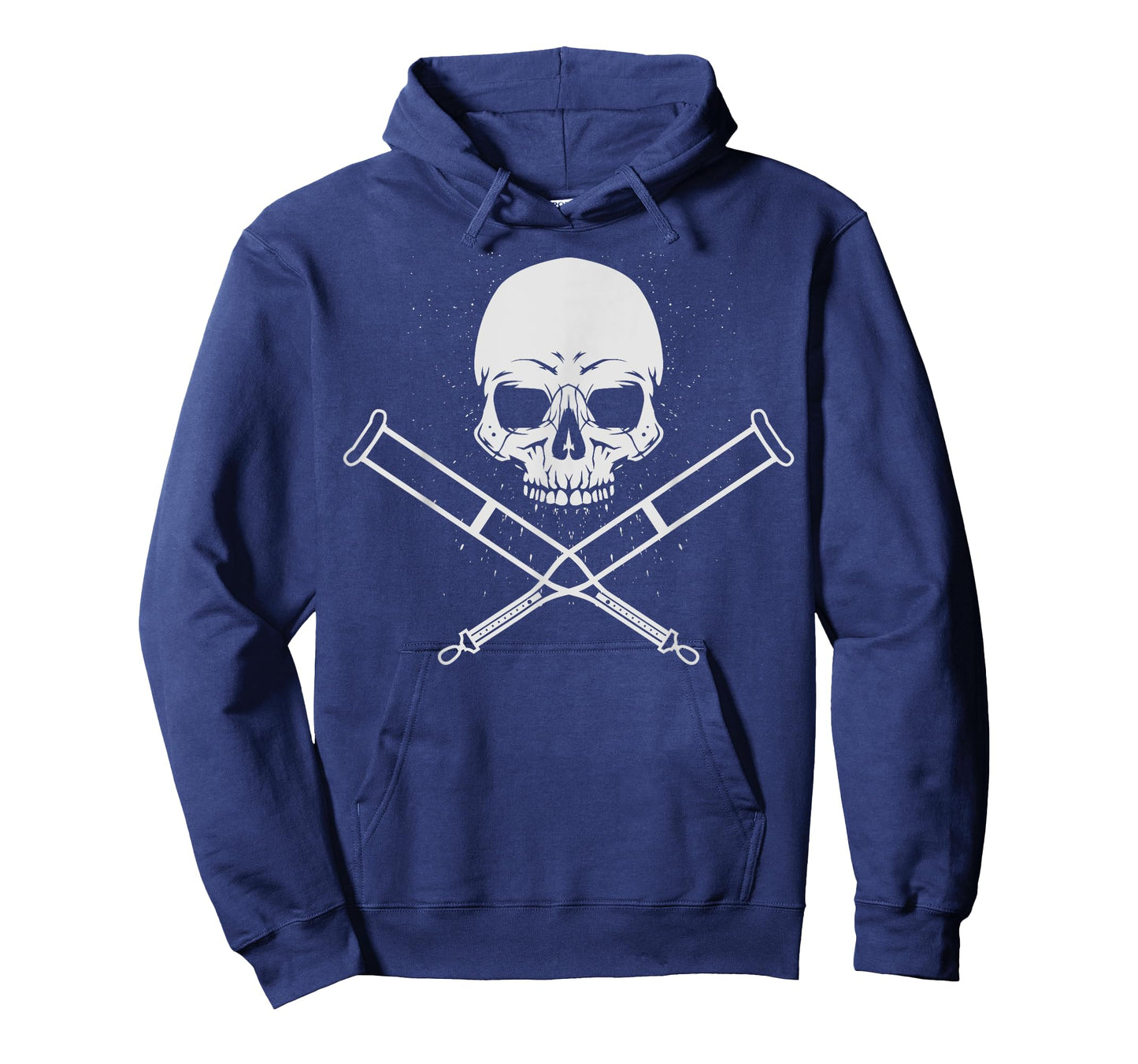 Cool Skull And Crutches | Funny Fractured Bone Support Gift T-Shirt
