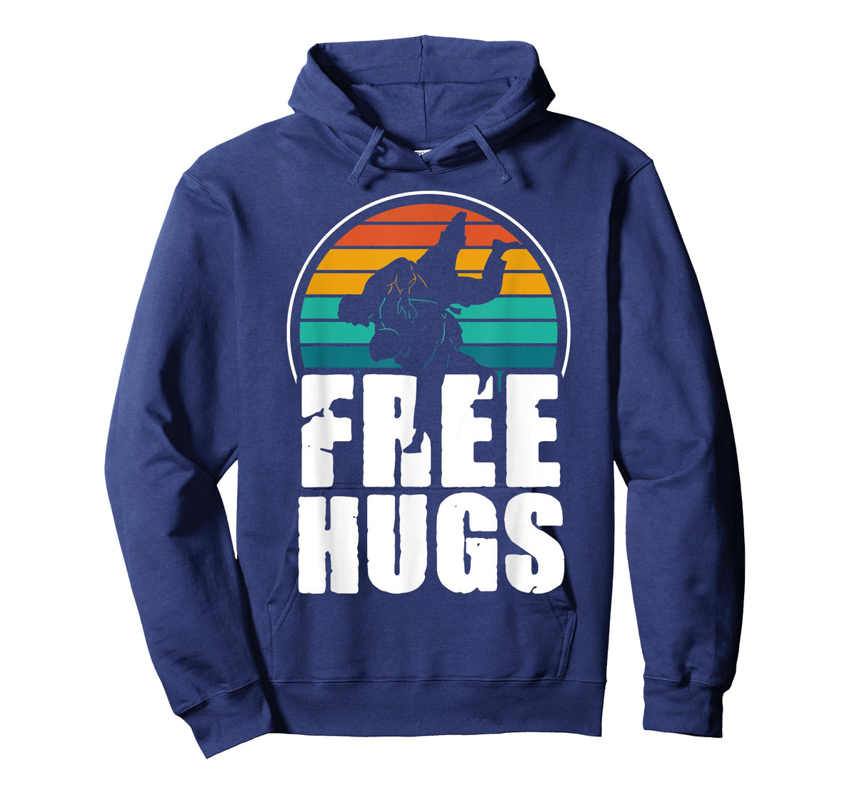 Vintage Retro Free Hugs - Cool Jiu Jitsu BJJ Martial Arts T-Shirt