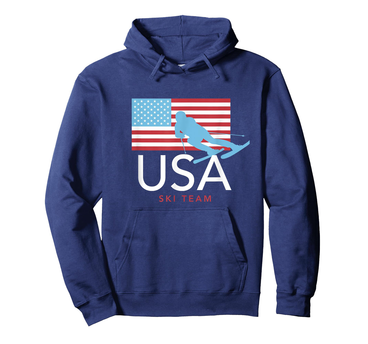 USA Ski Team American Flag T-shirt: Winter Sports Games