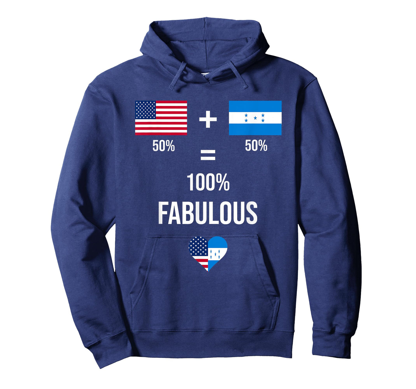 Honduras USA Fabulous Flags Half Honduran Half American T-Shirt