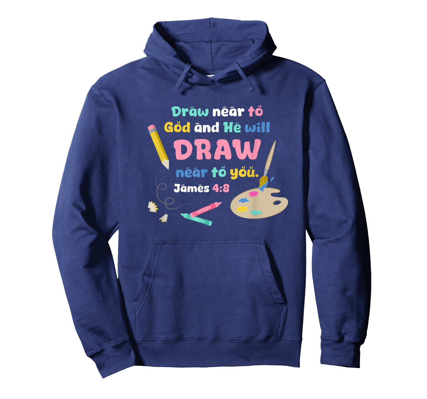 Draw Near to God Christian Scripture Artist or Art Teacher T-Shirt