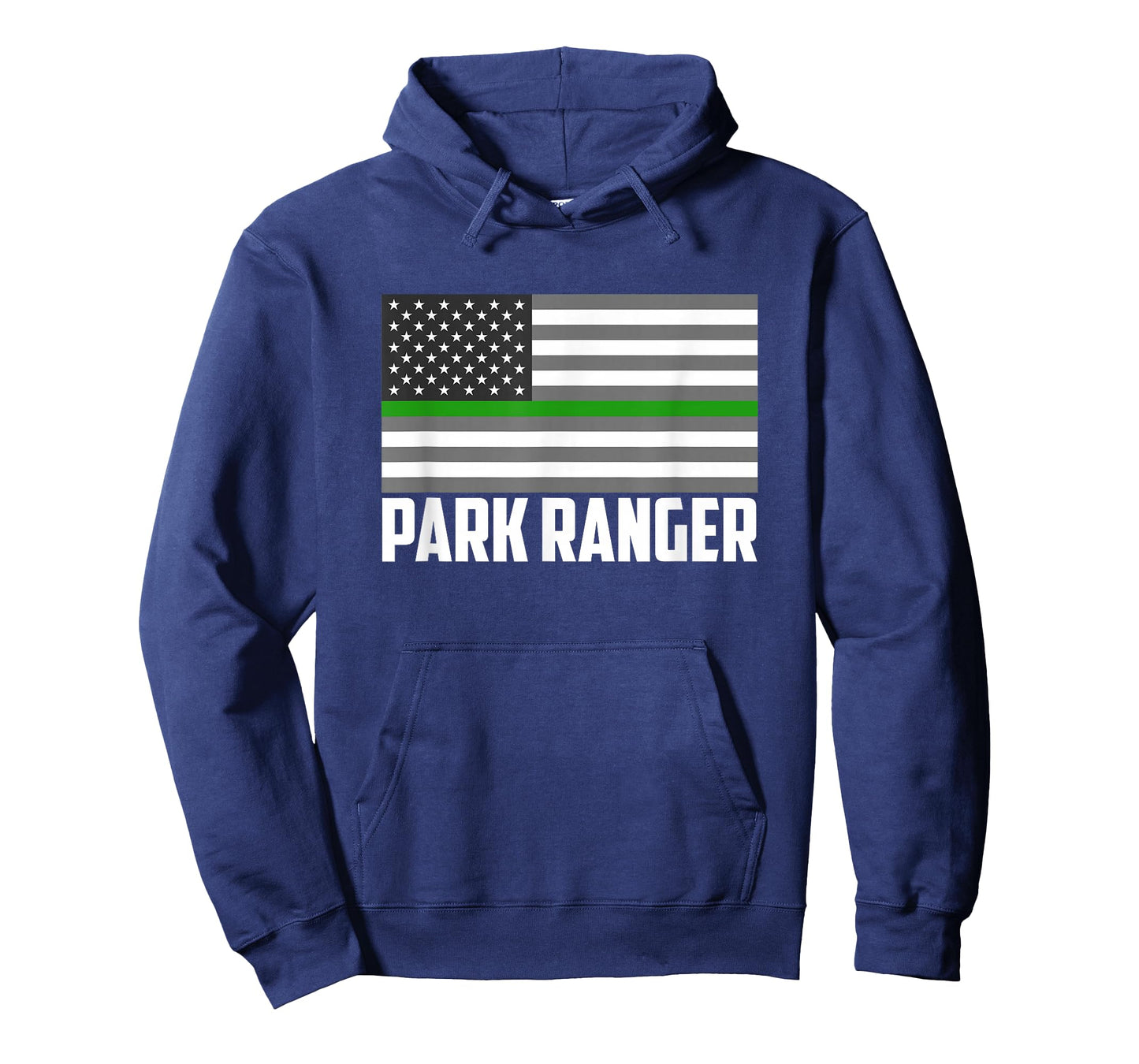 Park Ranger Green Line American Flag Wildlife Game Warden T-Shirt
