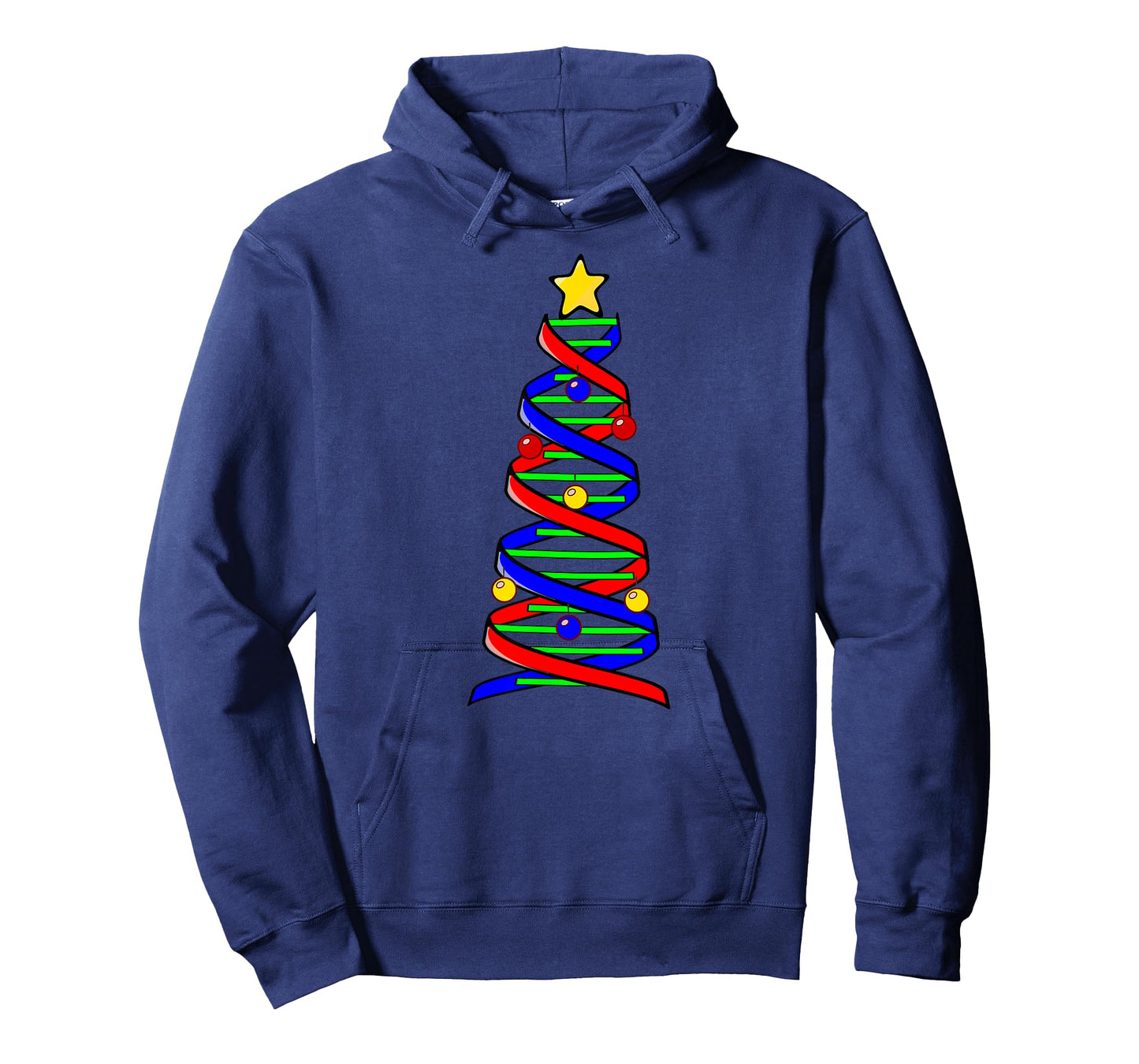 DNA Helix Christmas Tree Life Science Biology Teacher Gift T-Shirt