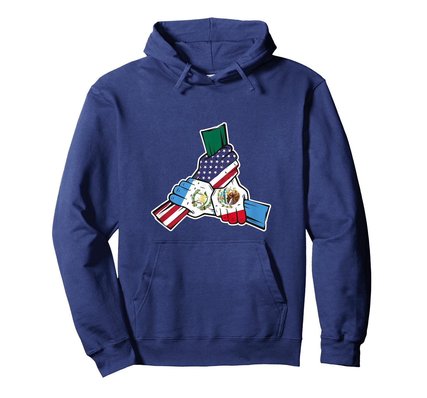 Holding Hands. Mexico, Guatemala Roots and USA Flag T-Shirt