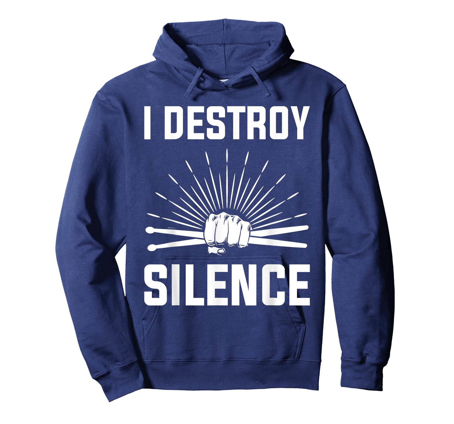 I Destroy Silence Funny Drummer And Drum Player Quote T-Shirt