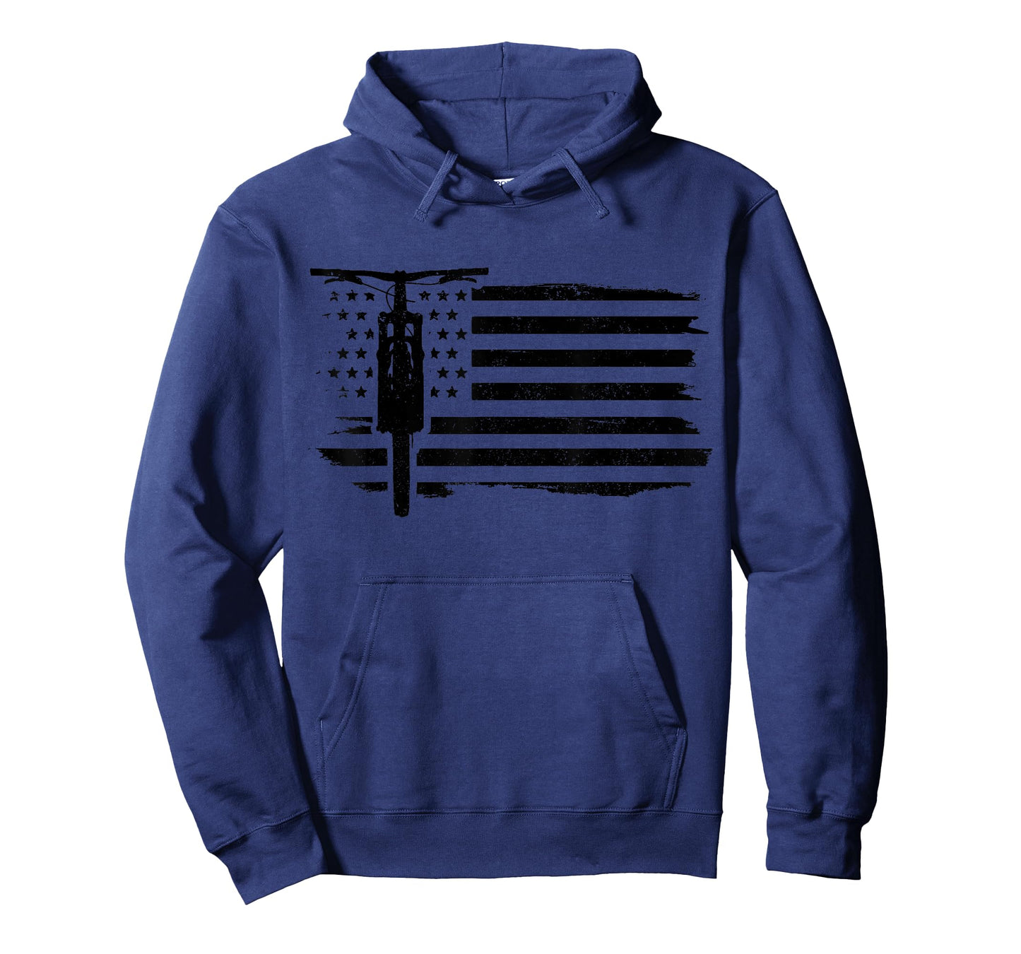 Mountain Bike American US Flag Patriotic MTB Cycling Biker T-Shirt