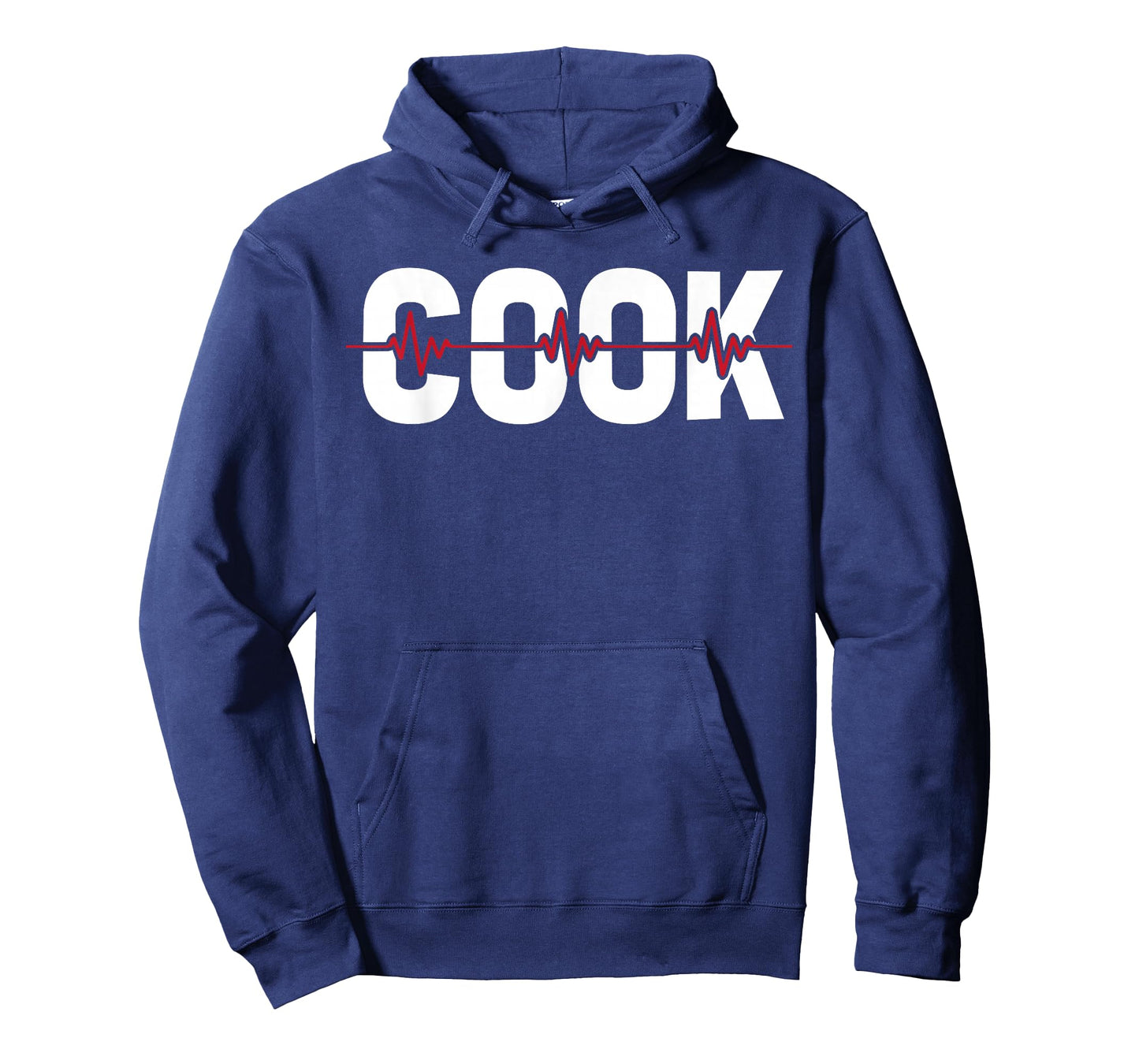 Cooking Cook Chef Culinary Gastronomy - Line Ekg Heartbeat T-Shirt