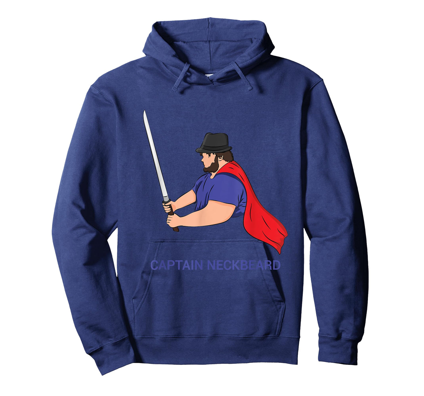 Captain Neckbeard Fedora M'lady Katana Waifu Dank Meme Sire T-Shirt