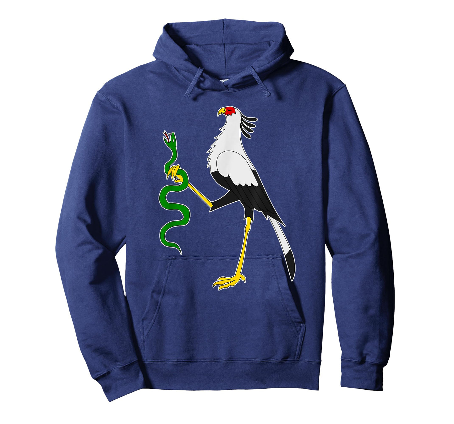 Secretary Bird Holding A Snake TShirt Gift Graphic Tee T-Shirt