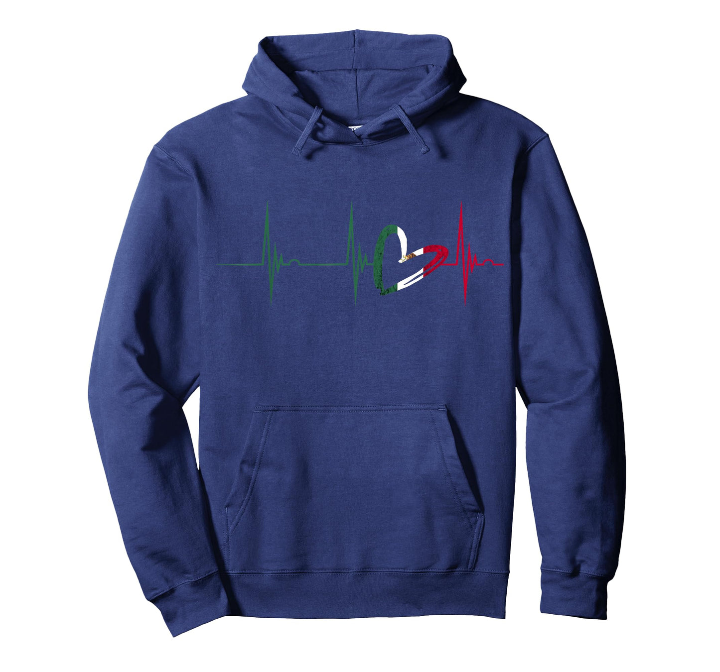 Mexico Heart Mexico Flag Heartbeat EKG Pulse Mexican Roots T-Shirt