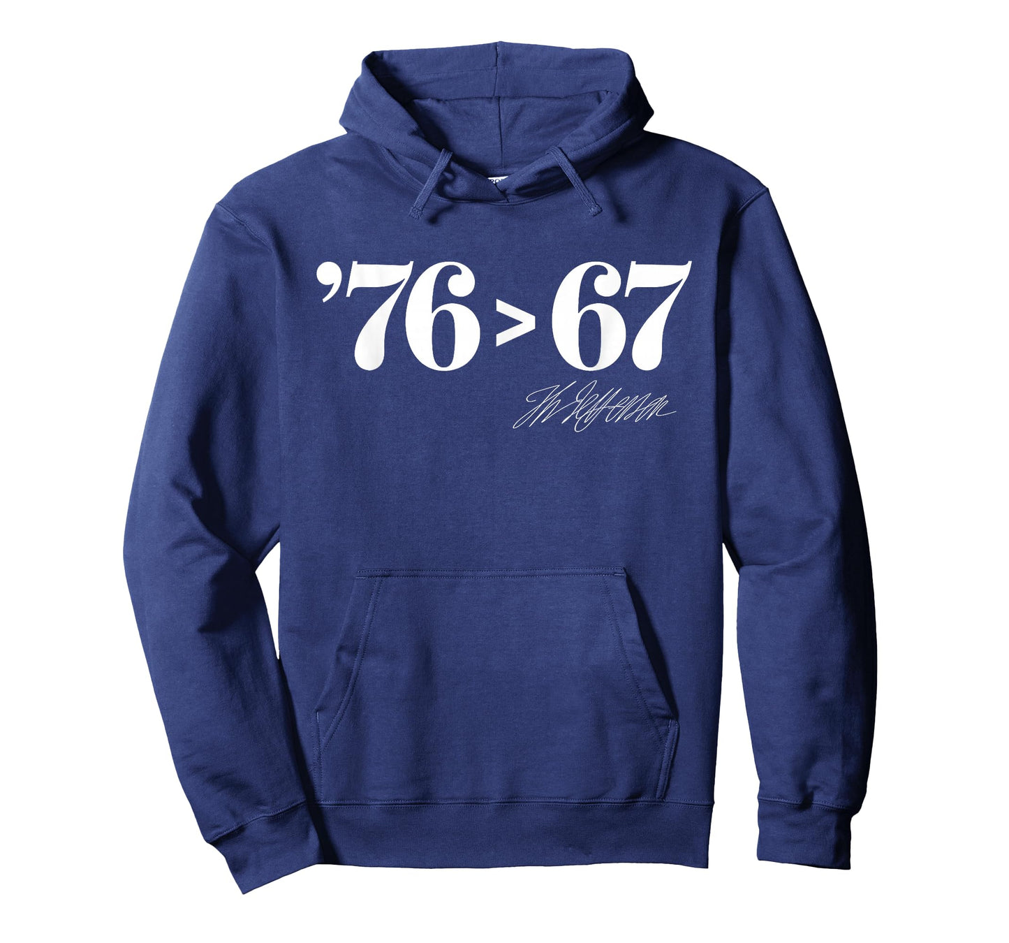 Thomas Jefferson '76 > 67 Self-Evident Minimal Math Humor T-Shirt