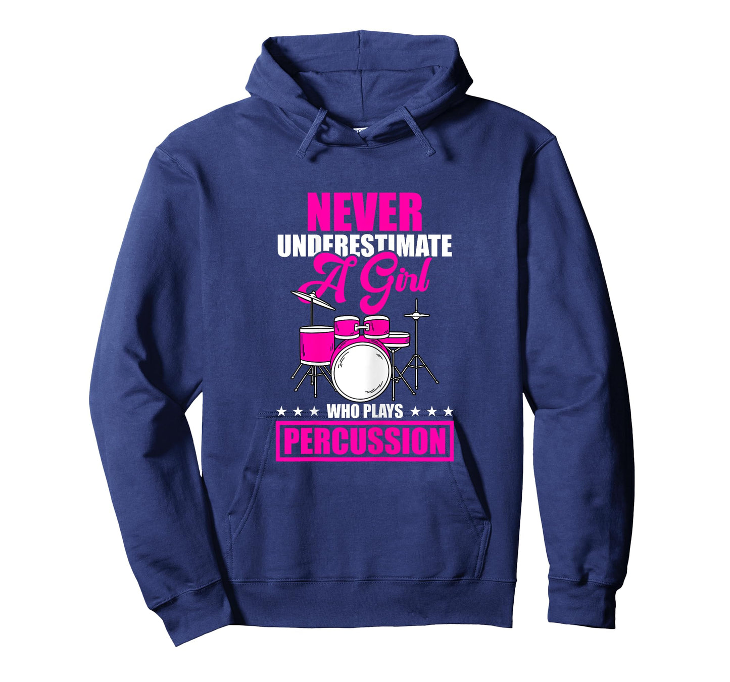 Never Underestimate A Girl Who Plays Percussion Drummer T-Shirt