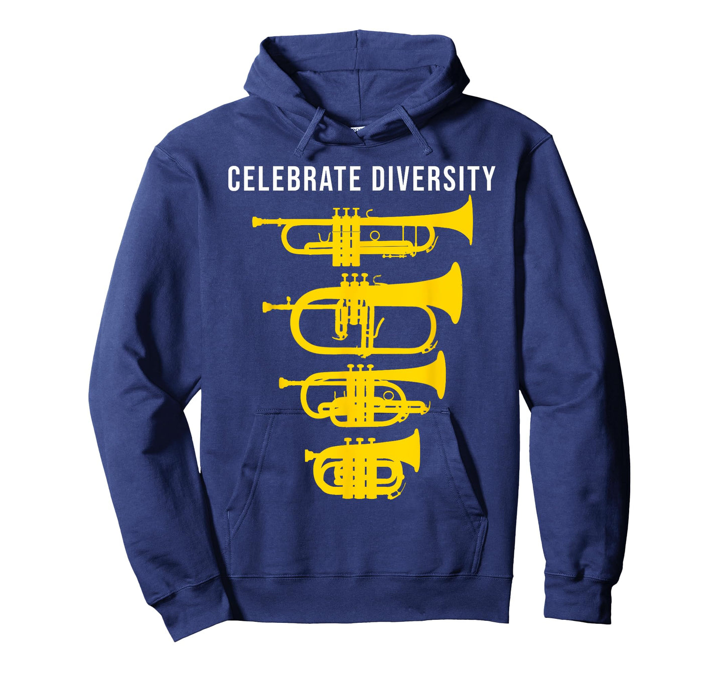 Funny Trumpet T-Shirt Celebrate diversity, Cornet Flugelhorn T-Shirt