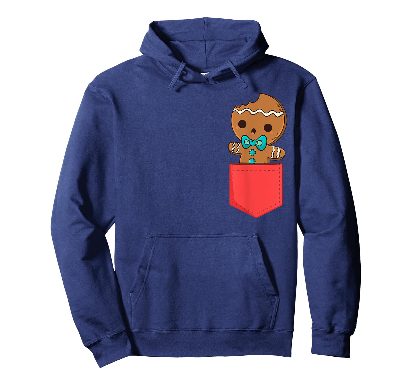Cute Pocket Gingerbread Man Christmas In Pocket T-Shirt