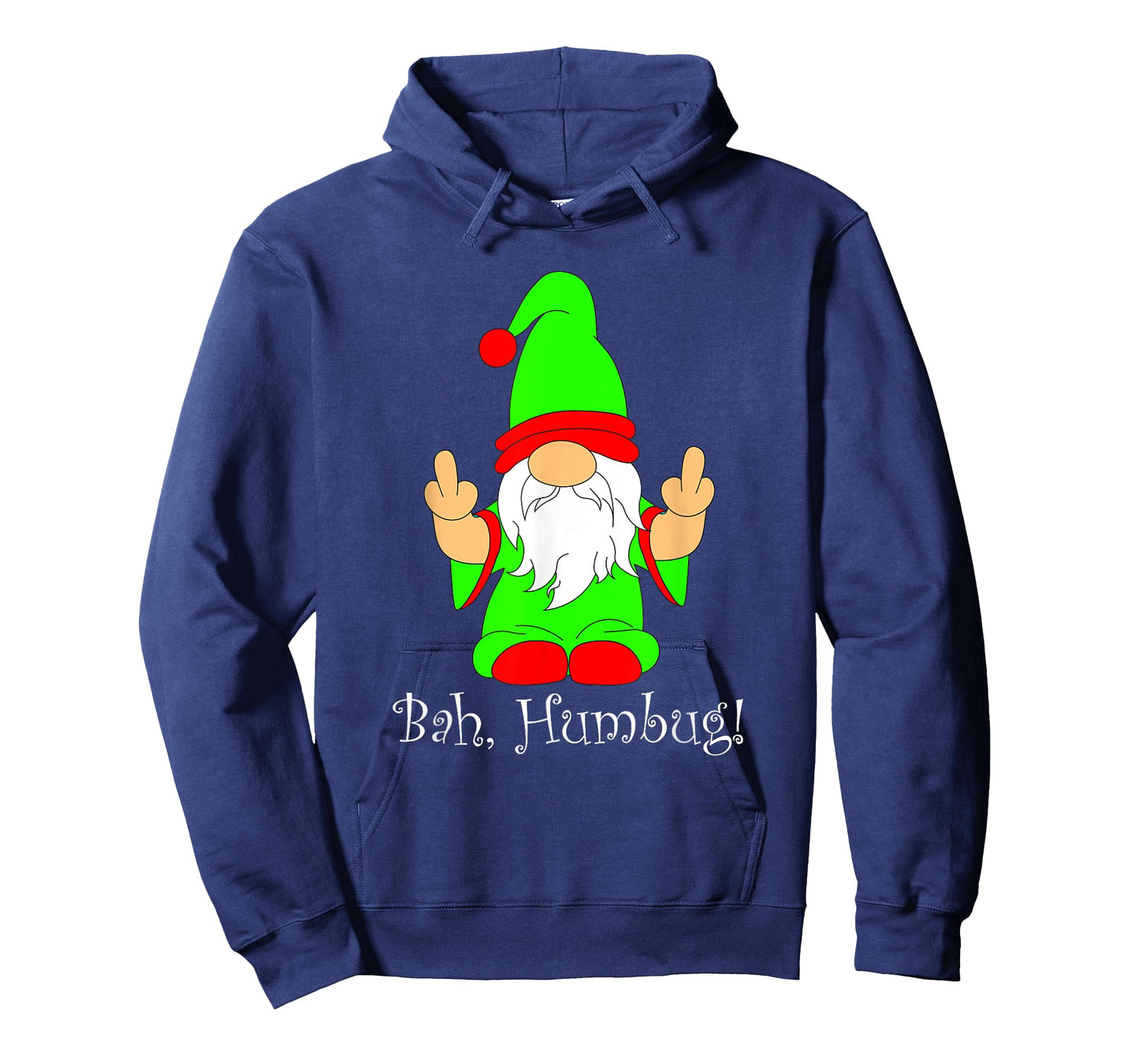 Bah Humbug, Funny Grumpy Christmas Scrooge Gnome T-Shirt