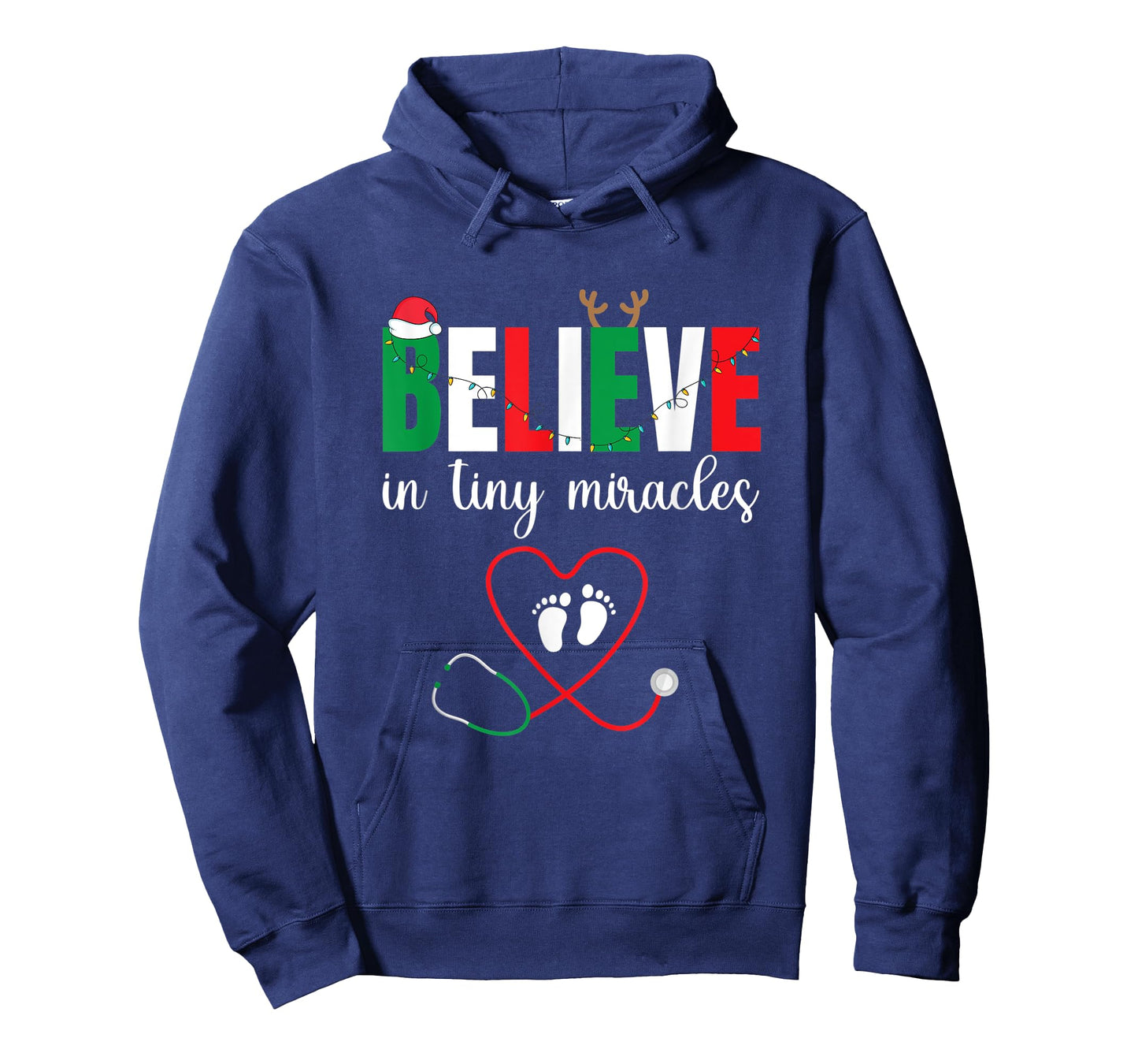 Christmas Baby Delivering - Cute Believe In Tiny Miracles T-Shirt