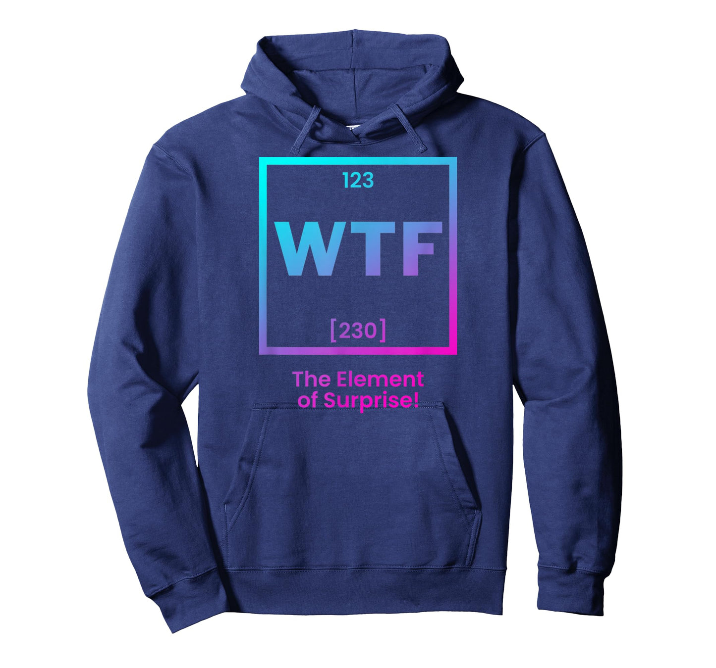 WTF The Element Of Surprise Fun Chemistry Pun Periodic Table T-Shirt