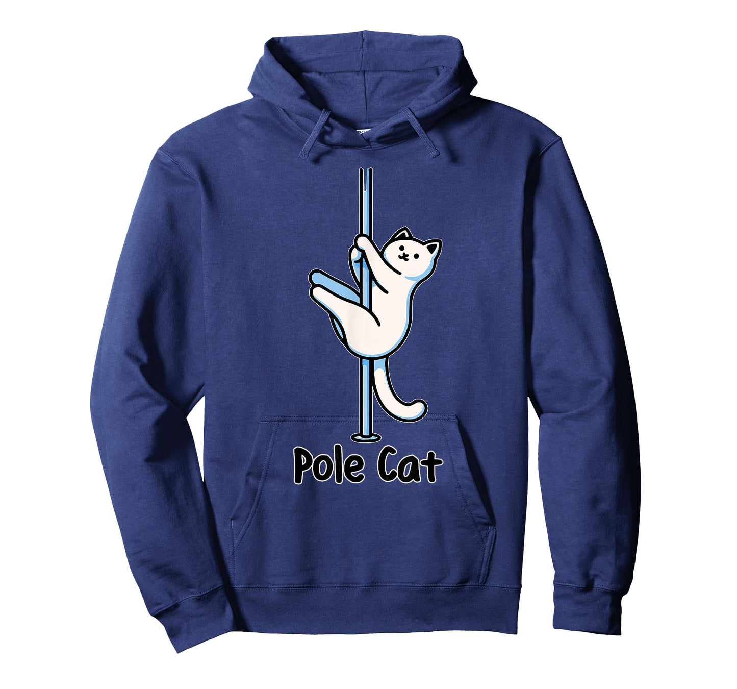 Funny Cat Lover Pole Dancing Polecat Wordplay Humor Cute Men Women T-Shirt