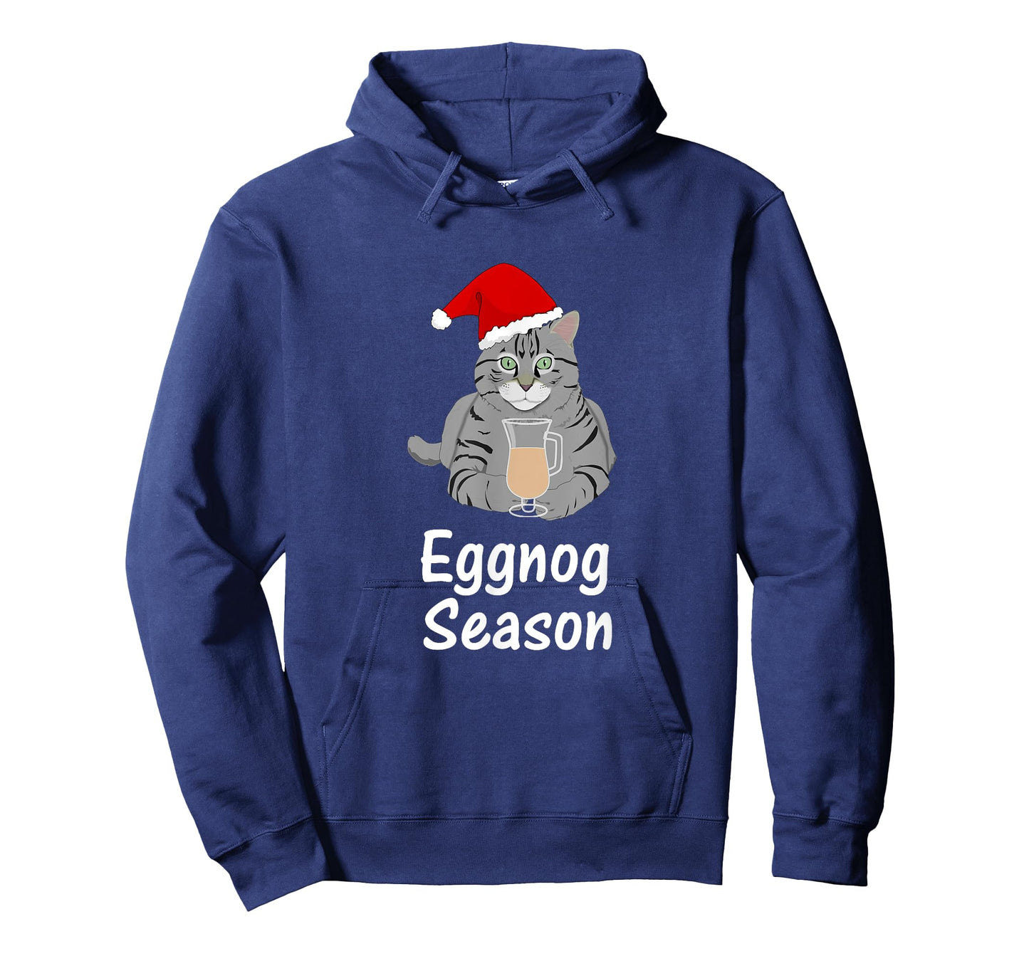 Eggnog Time, Fun Cat Christmas Gift T Shirt, Dk