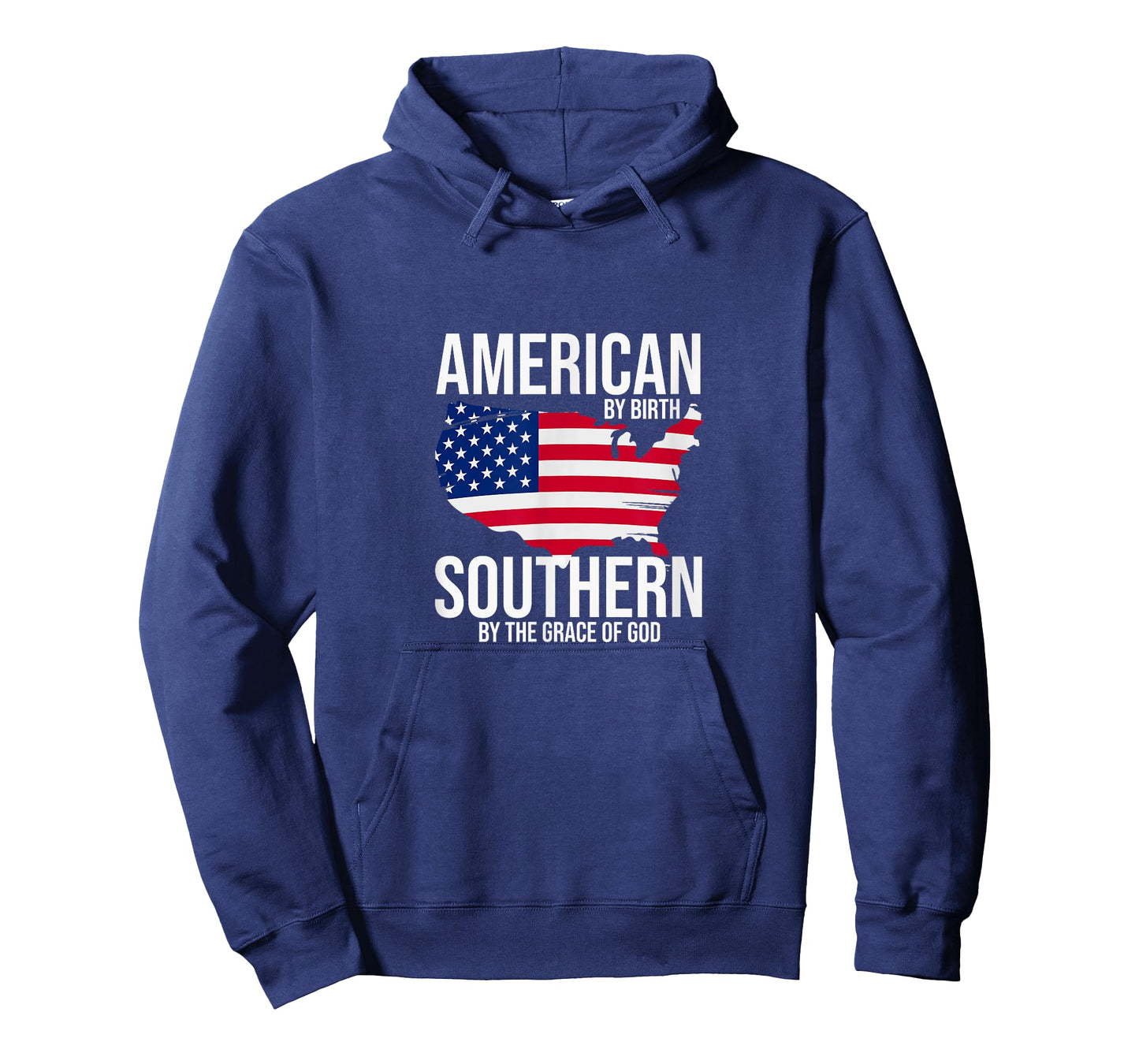 Southern By The Grace of God American By Birth Southland Map T-Shirt