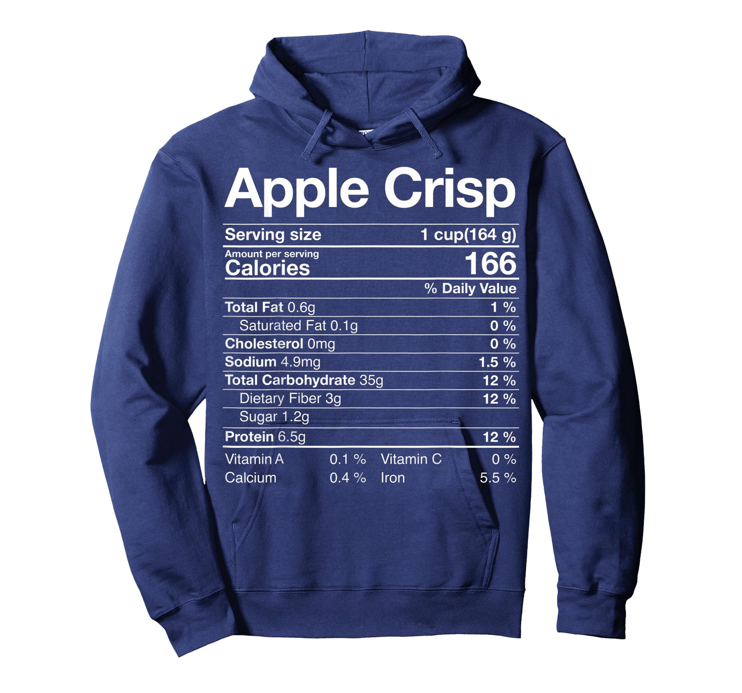 Apple Crisps Nutritional Fact Christmas Thanksgiving Gift T-Shirt