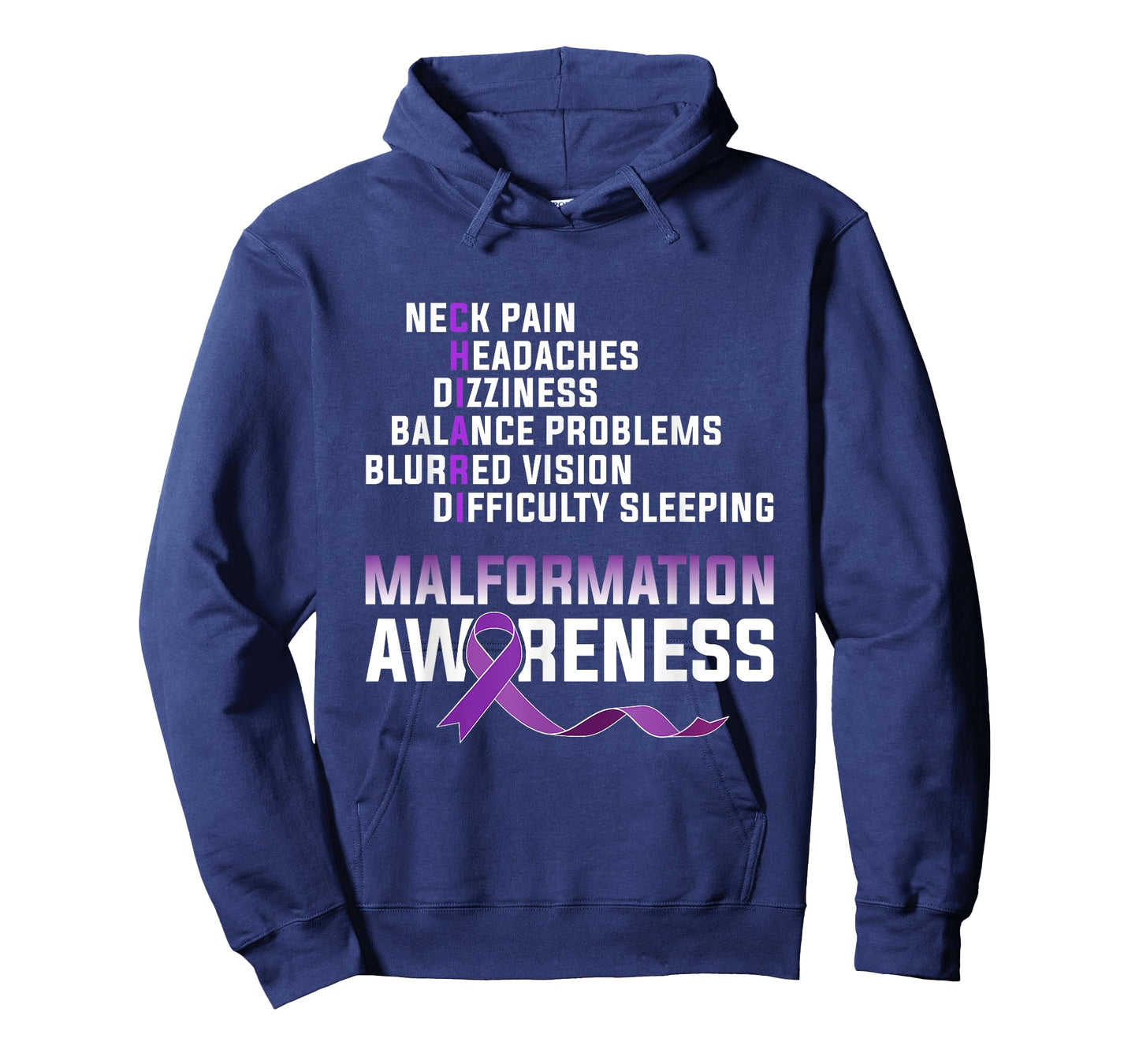 Arnold Chiari Malformation Warrior Med Survivor Awareness T-Shirt