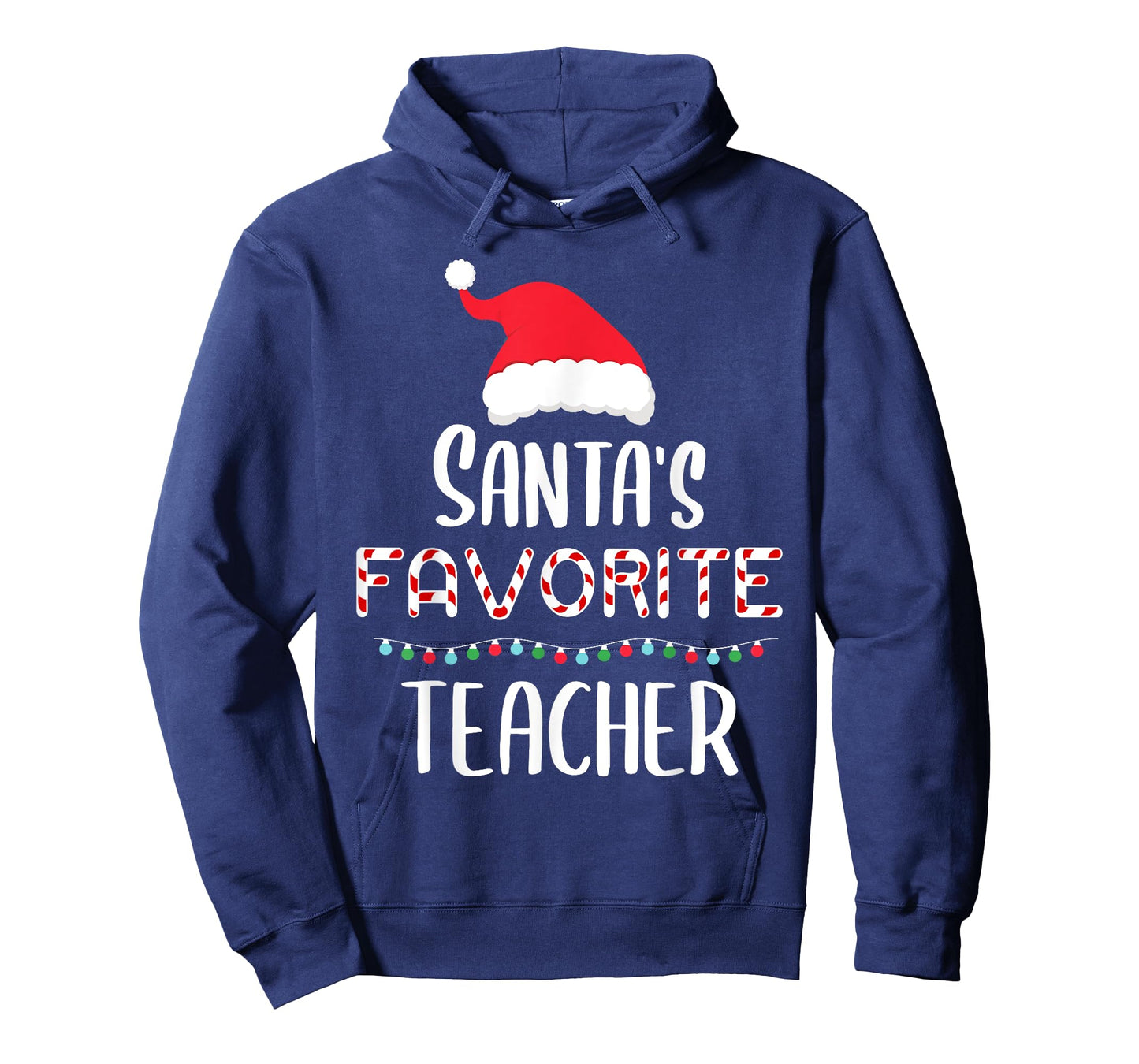 Santas Favorite Teacher Pajamas - Funny Xmas Teacher Costume Men Women Kids T-Shirt