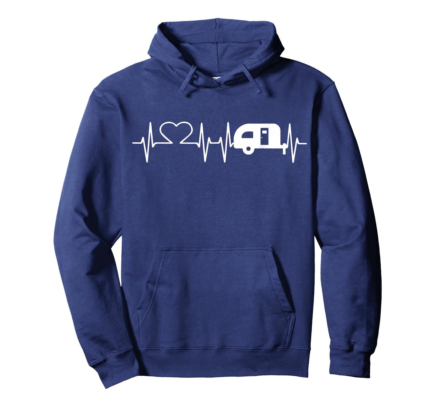 Cute Heartbeat Camper Tshirt Camping Campfire Lovers Gift T-Shirt