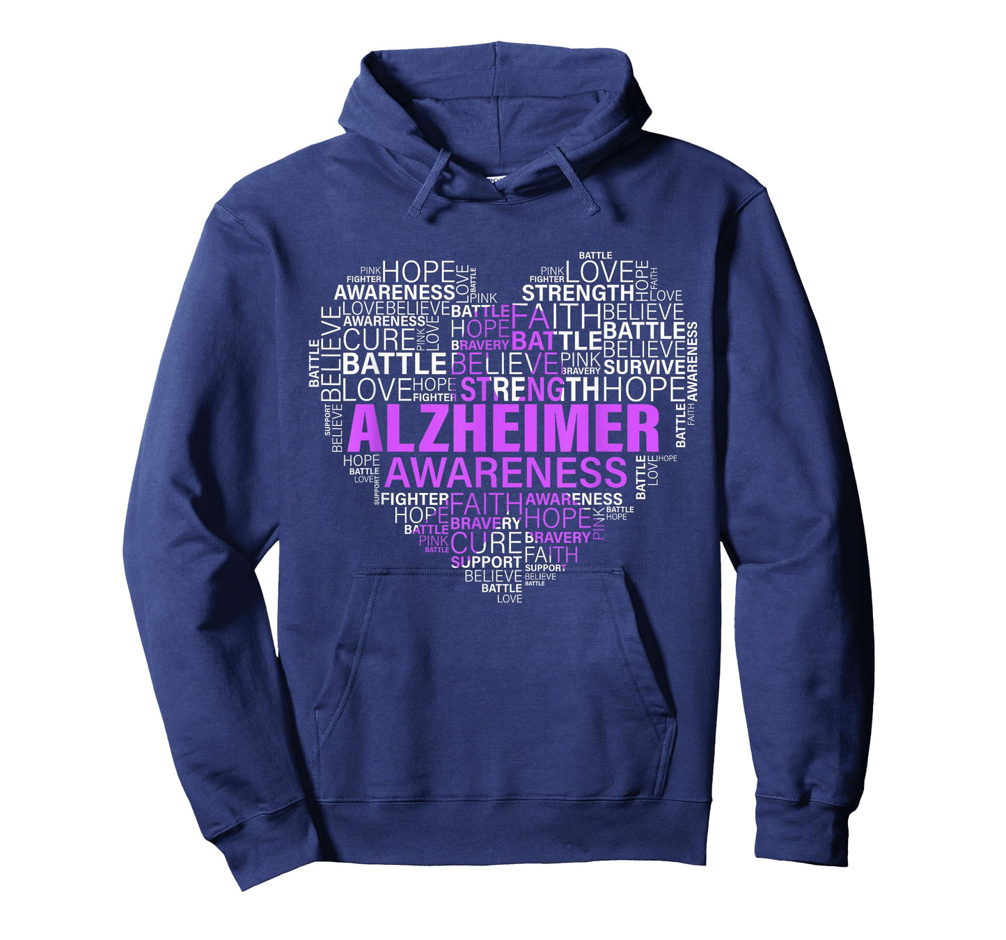 alzheimer awareness words support proud alzheimer warrior T-Shirt