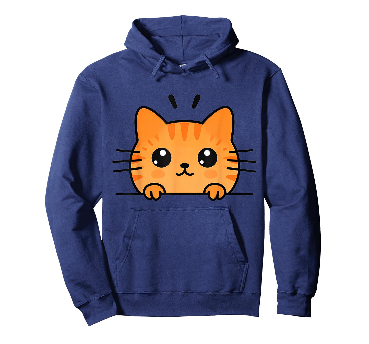 Cute Orange Kitty Cat Peeking Over at You Ginger Cat Lover T-Shirt