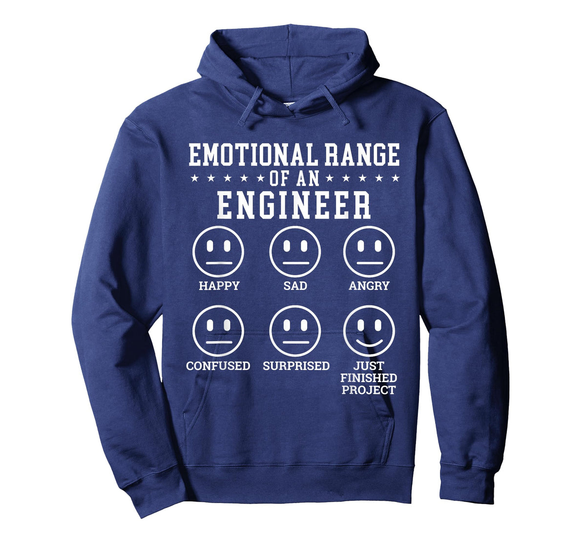 Emotional Range of an Engineer - Mechanical Engineer Science T-Shirt