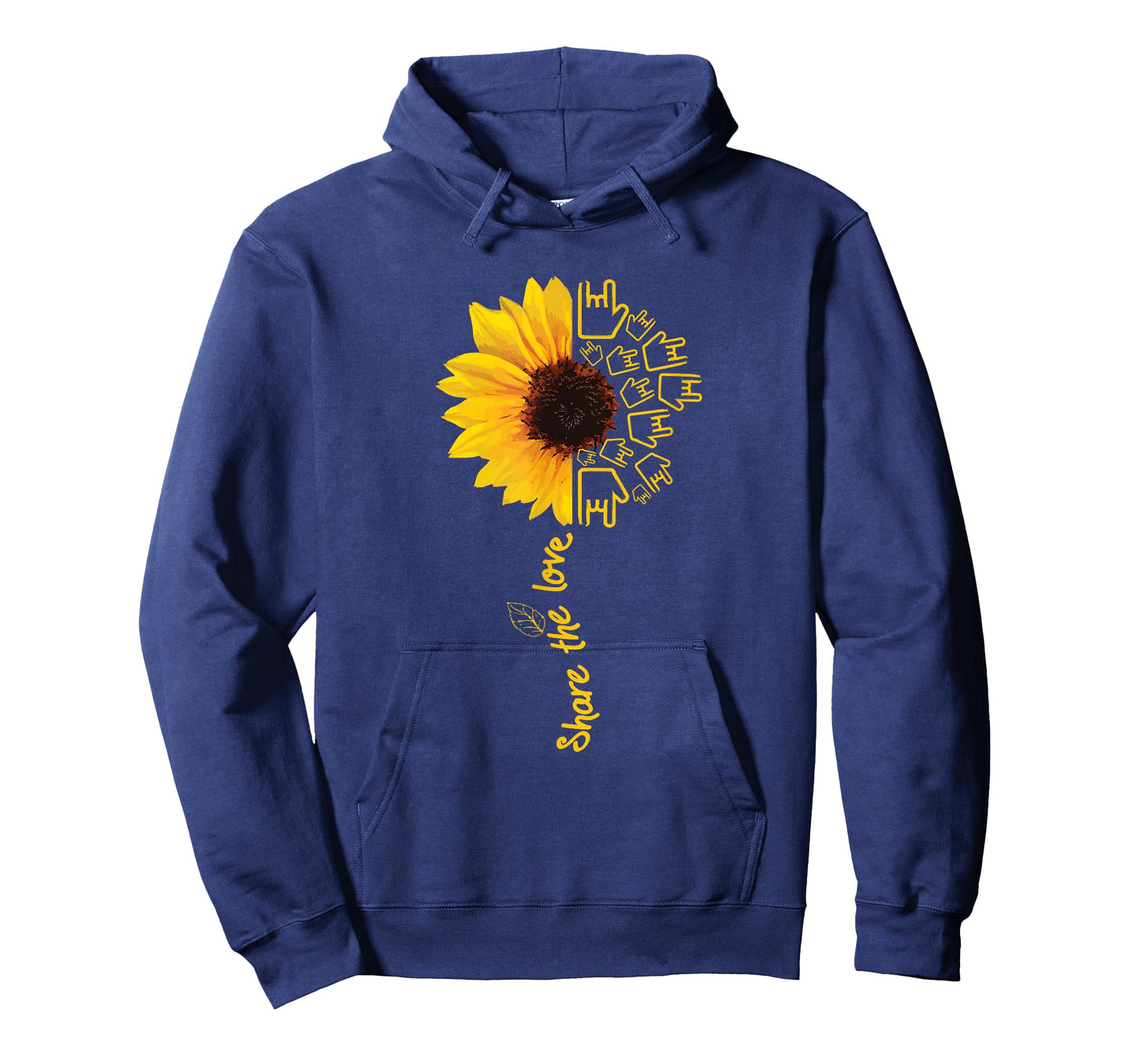 Sign Language - ASL - American Sunflower - Share The Love T-Shirt