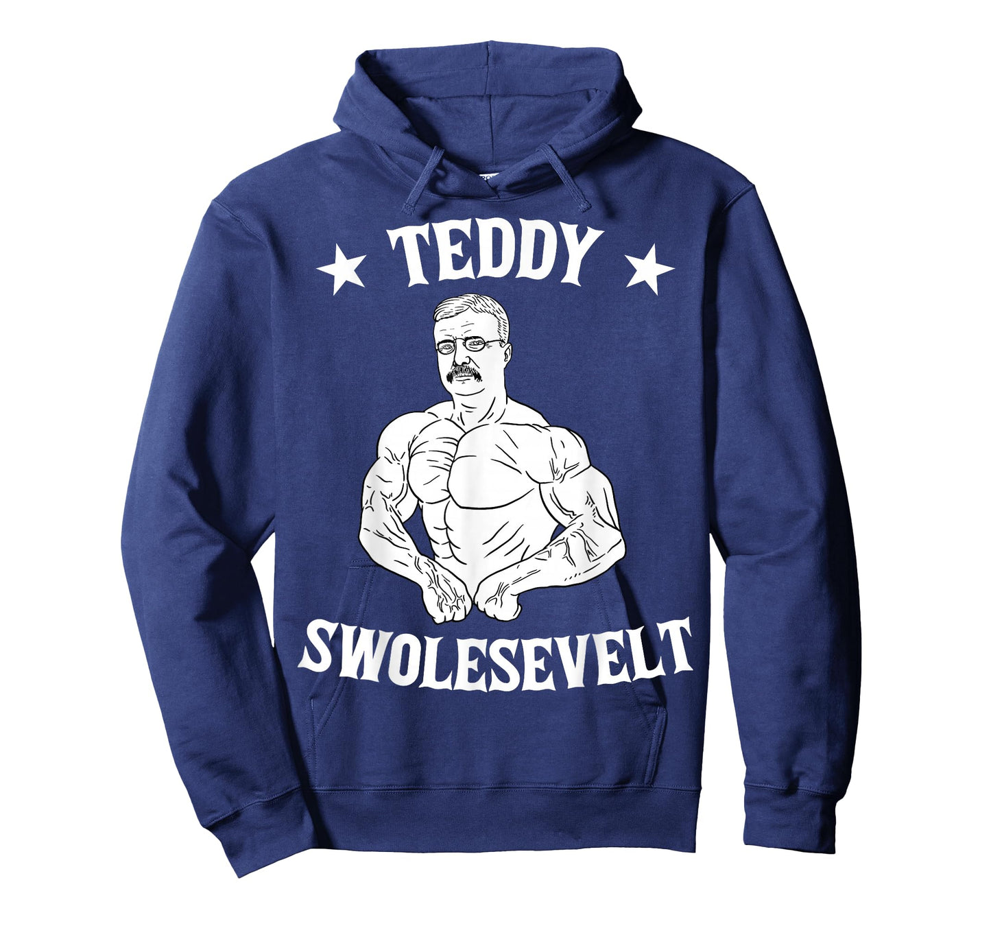 Teddy Roosevelt Theodore Swolesvelt Body Building USA Flag T-Shirt