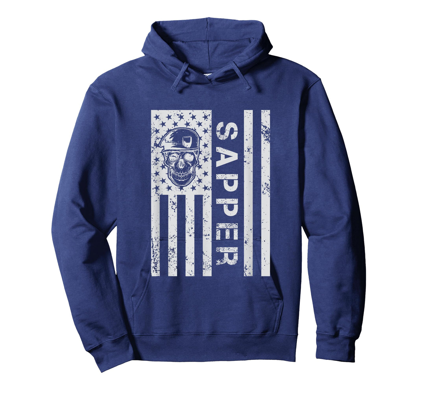 American Flag Sapper For A Military Combat Engineer Women Men T-Shirt