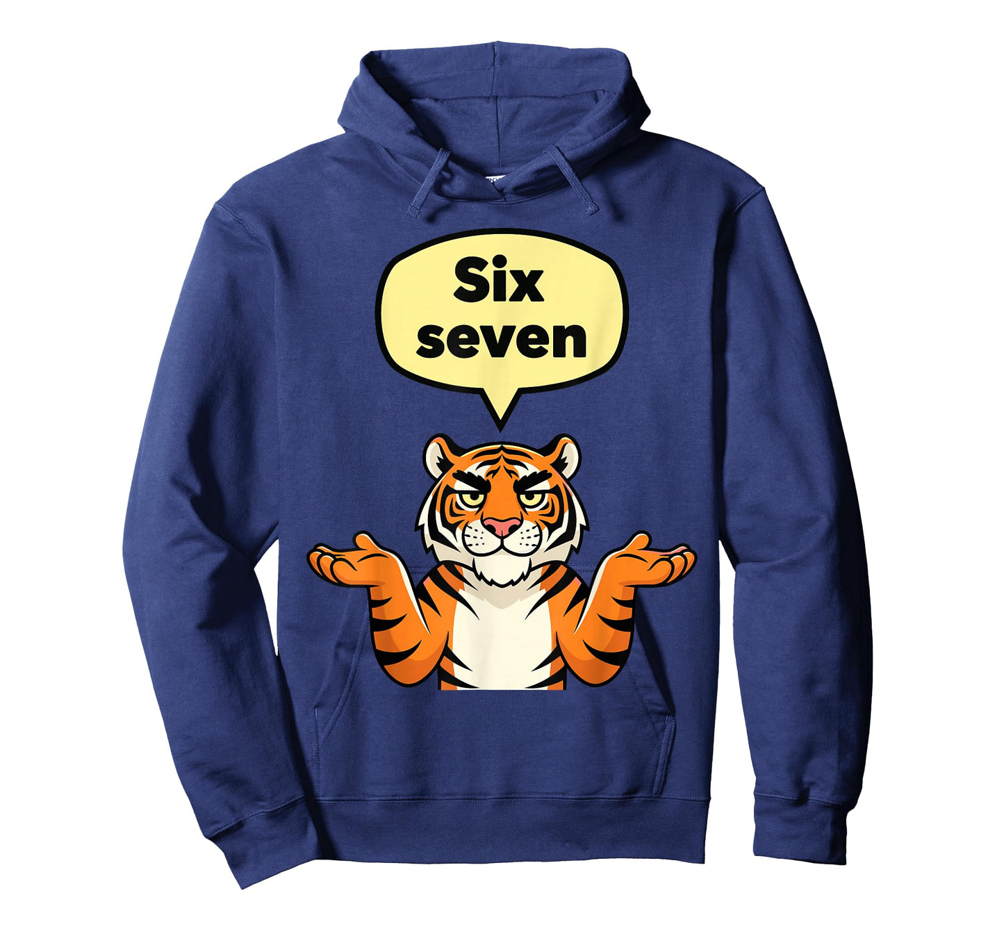 Funny Six Seven Meme 6 7 Tiger Gen Alpha Slang T-Shirt