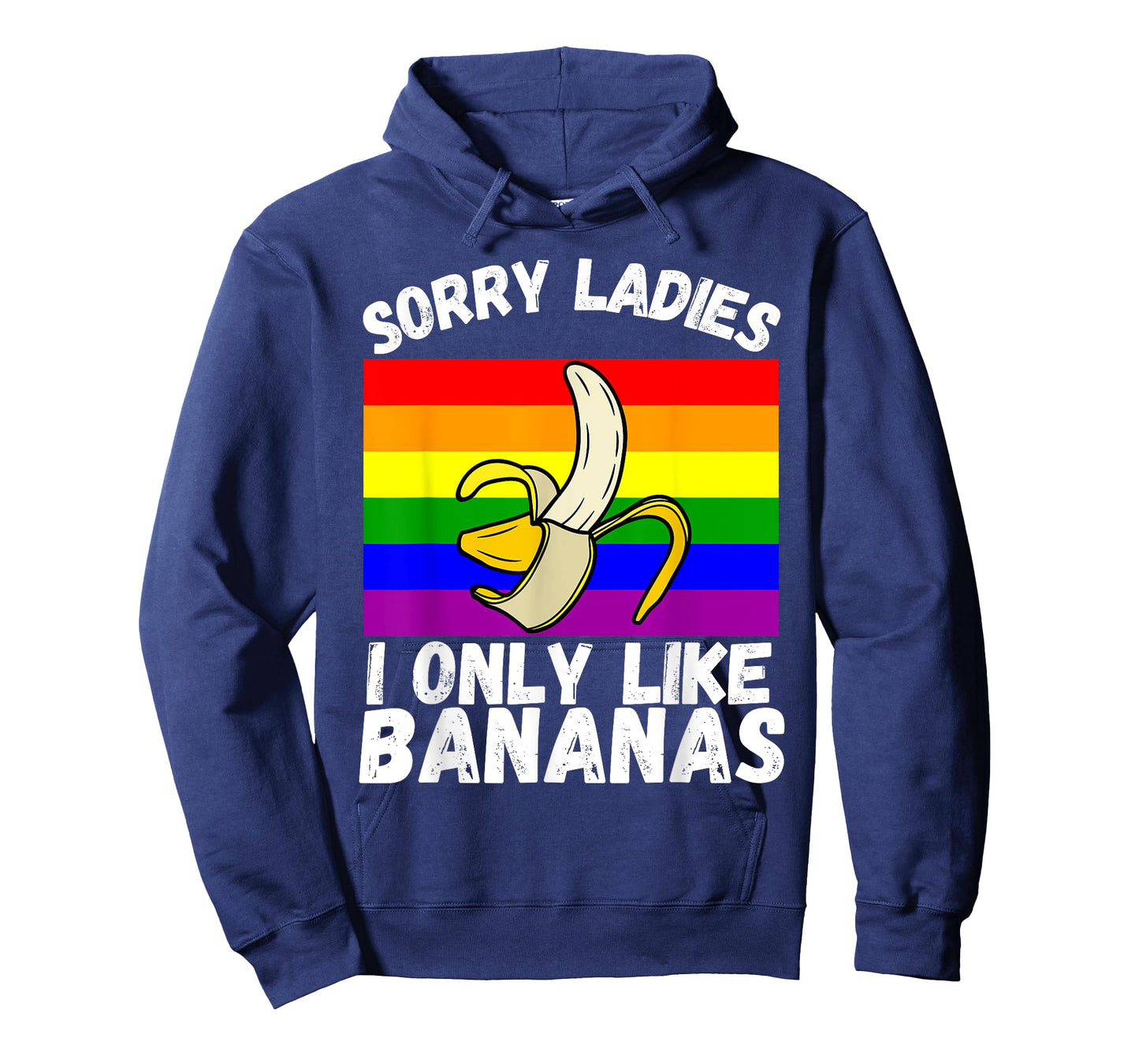 Mens Sorry Girl I Like Bananas Funny LGBT Gay Pride T-Shirt
