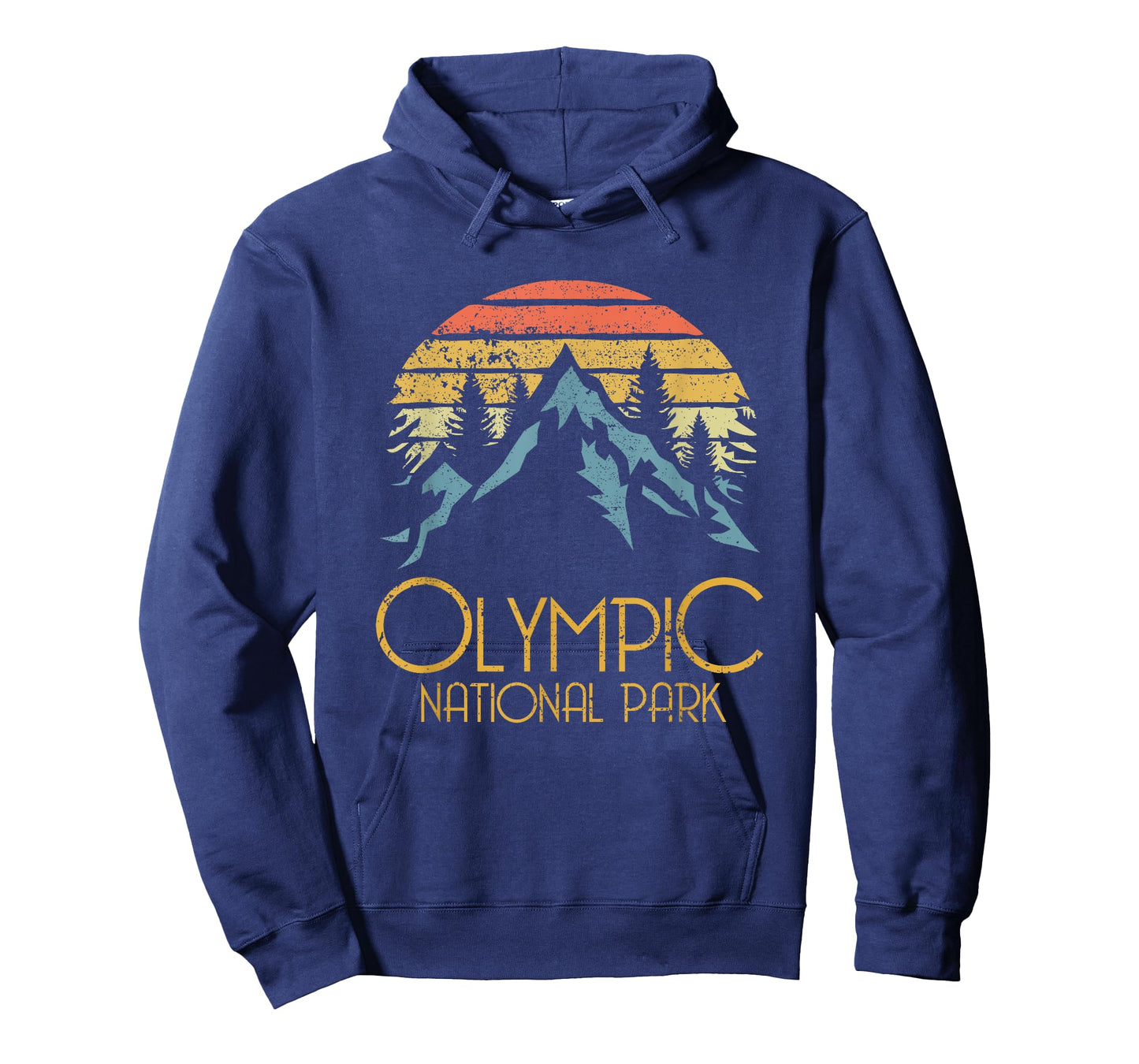Retro Olympic National Park Washington Mountains T-shirt T-Shirt