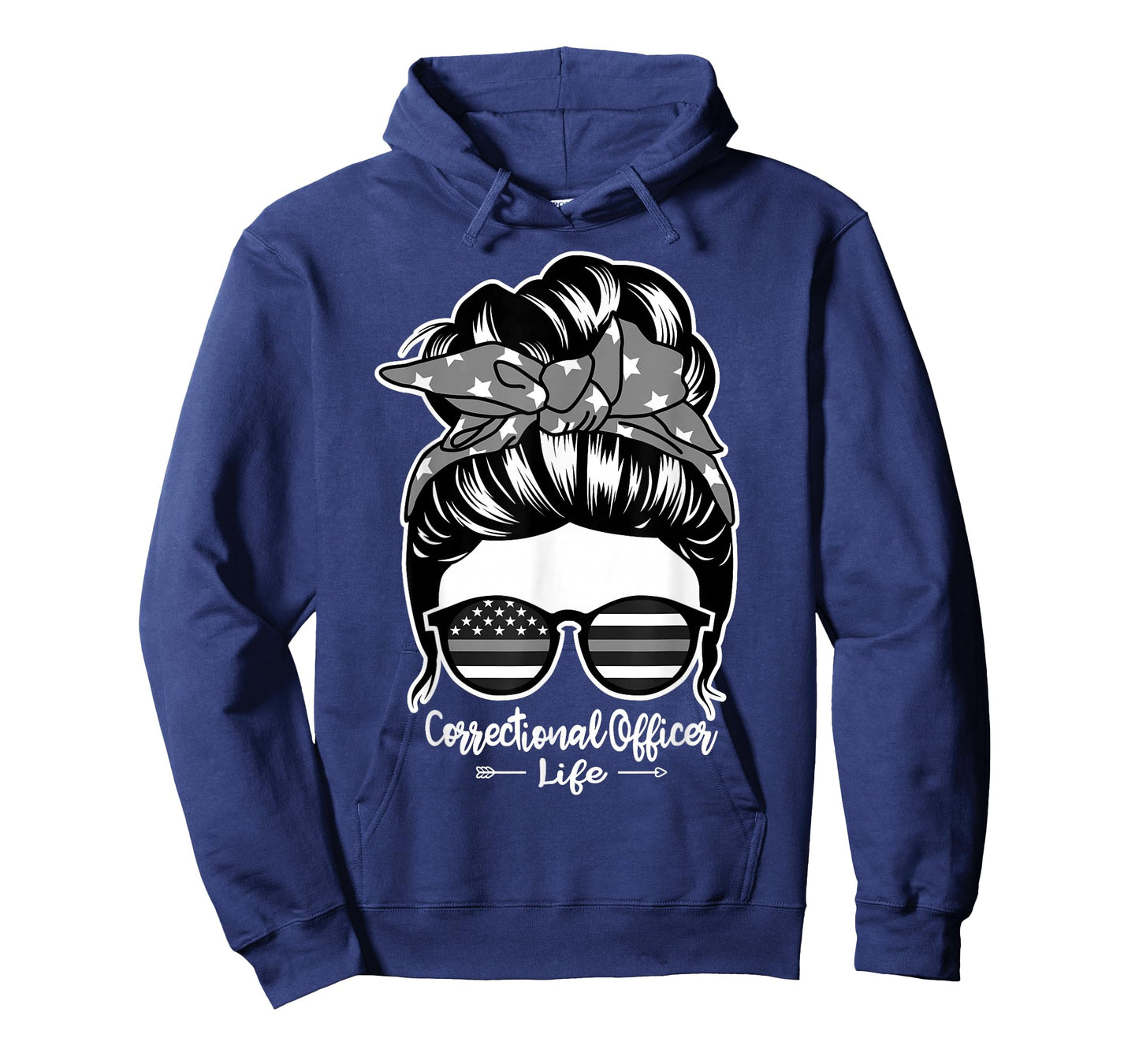 Correctional Officer Life Messy Bun Hair Women Correctional T-Shirt