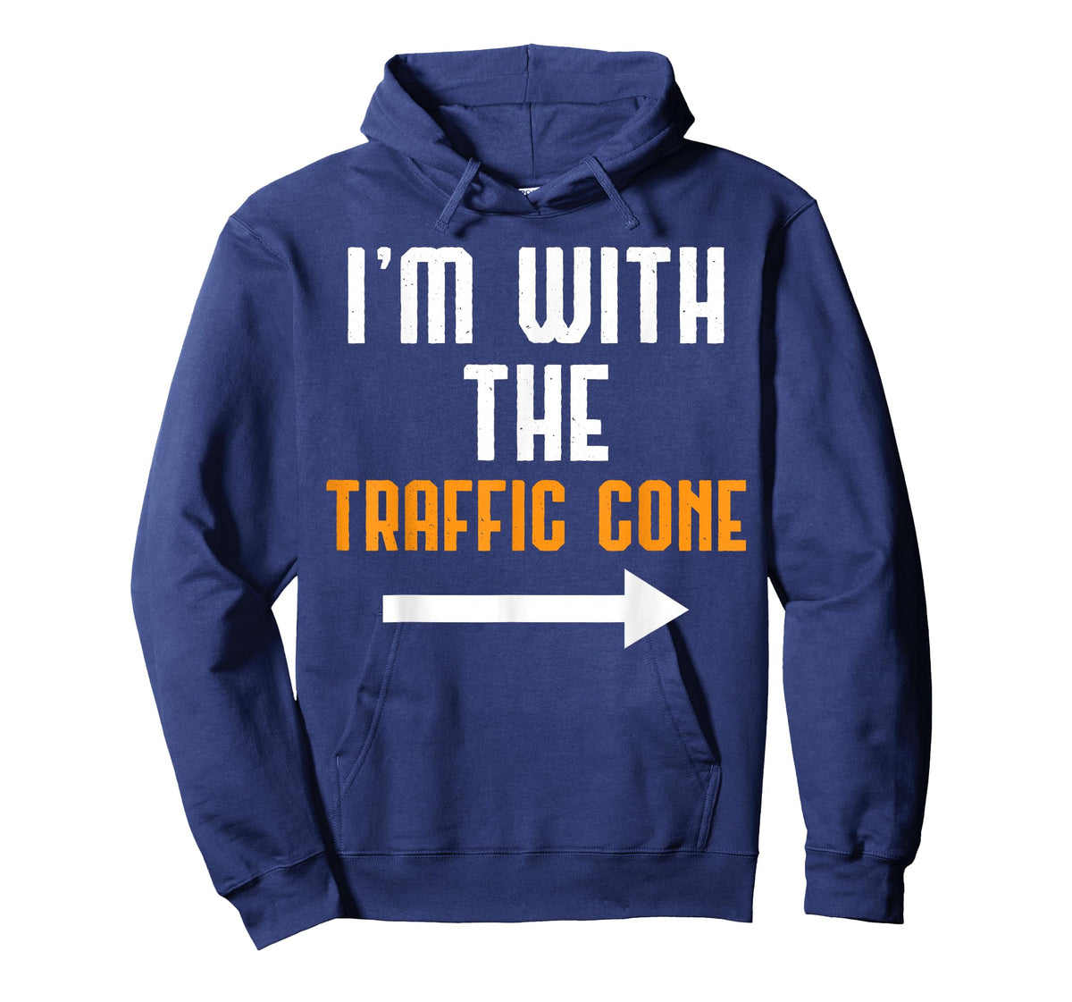 I'm with The Traffic Cone Costume Funny Halloween Couple T-Shirt