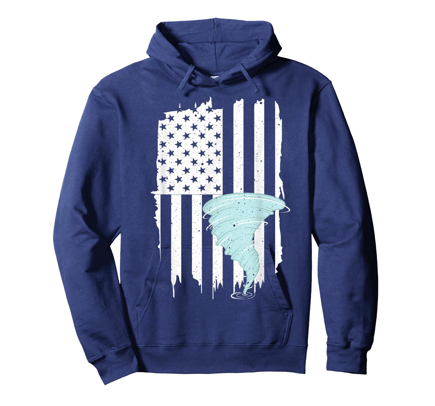 Tornado US Flag Hurricane Storm Tornado Chaser Men Women T-Shirt