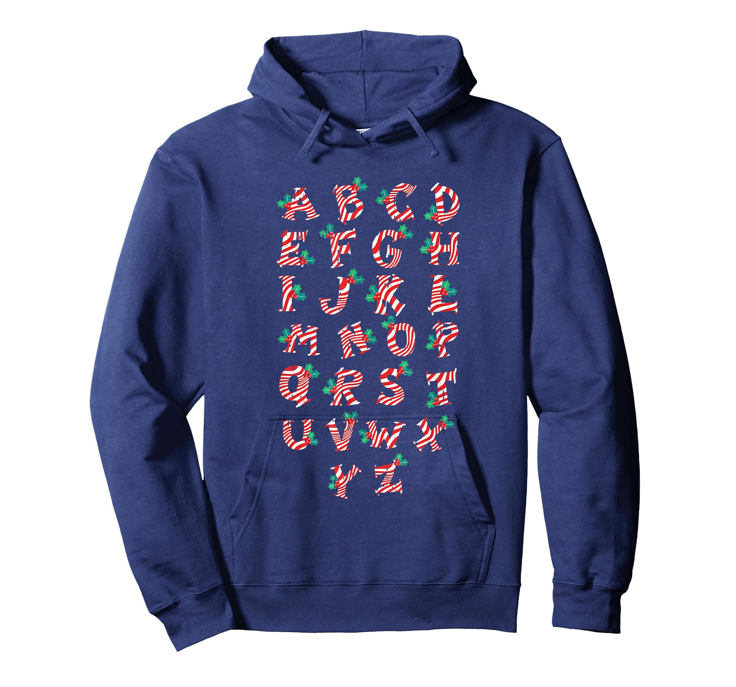 Christmas Alphabet Candy Cane X-Mas Holiday Teacher T-Shirt for Men Women Kids