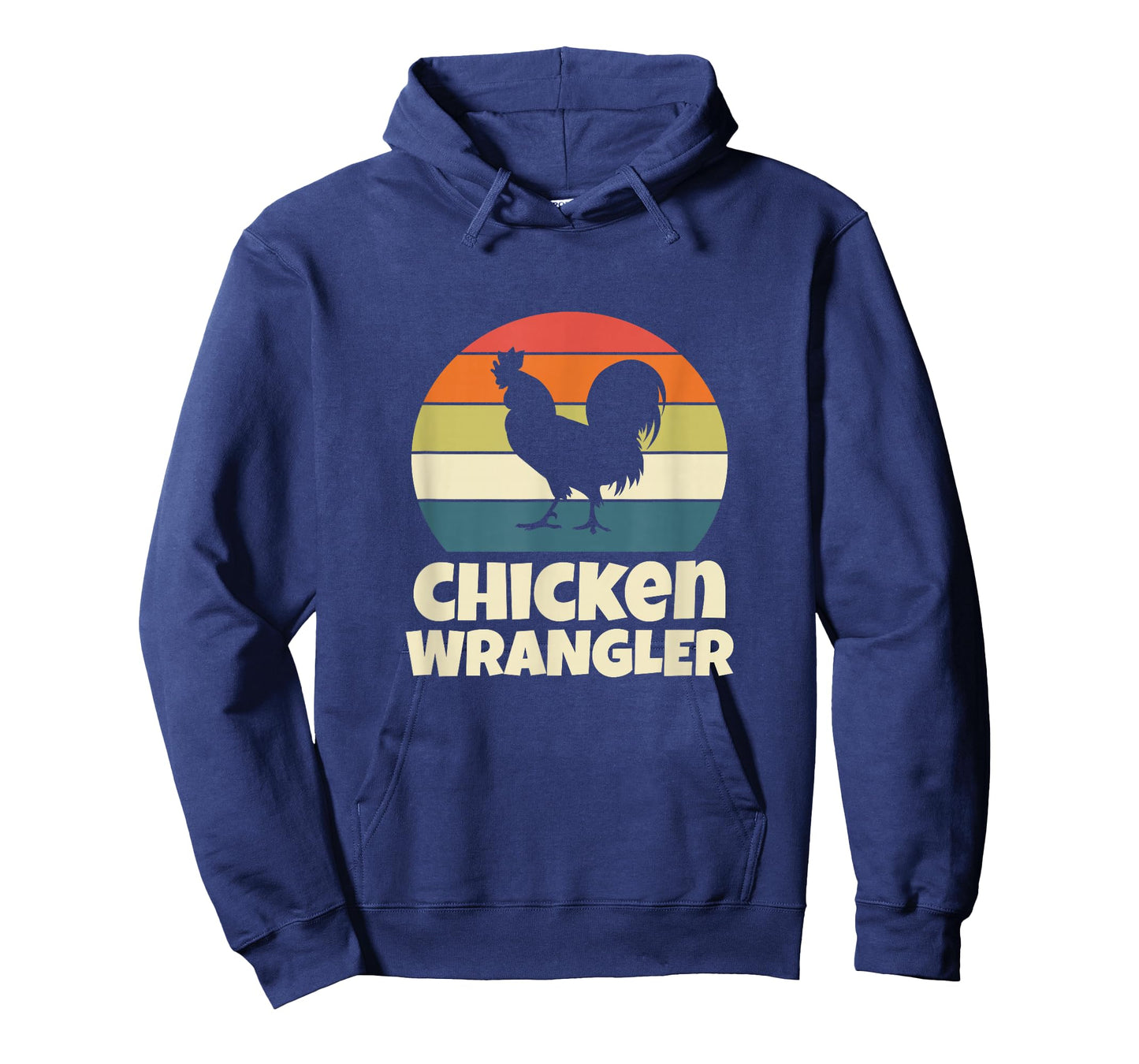 Chicken Wrangler Farmer Rooster Farming Retro Vintage T-Shirt