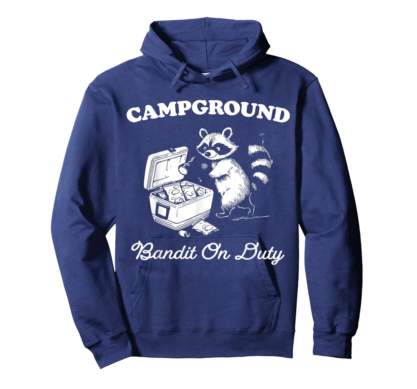 Funny Raccoon Meme Camping Camper Campground Bandit On Duty T-Shirt