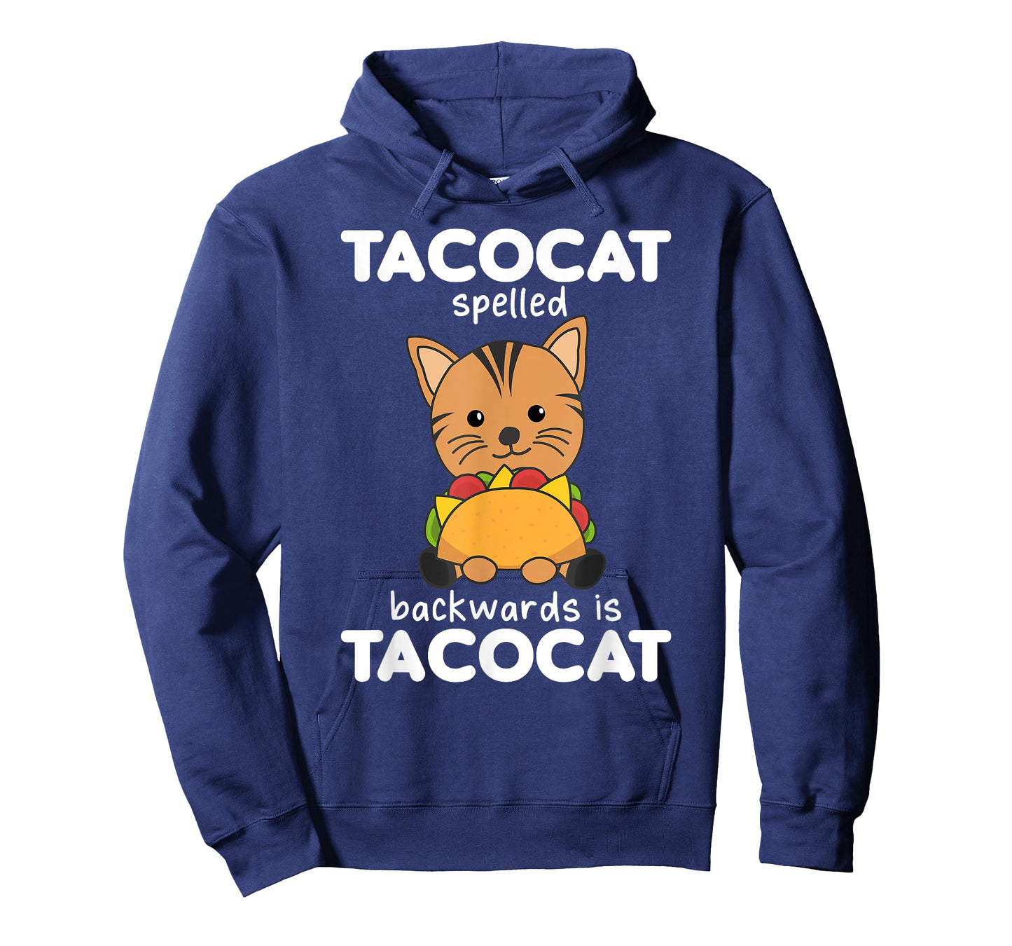 Tacocat Spelled Backward Is Tacocat - Love Cat And Taco Men Women Kids T-Shirt