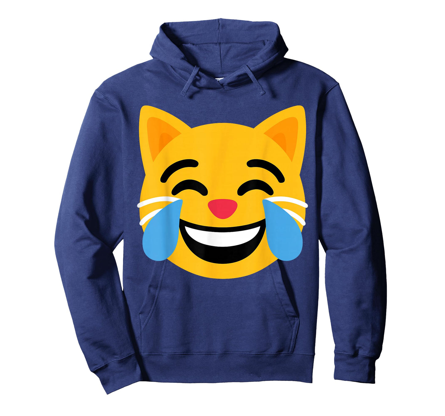Funny Emoticon Cat with Laughing Tears Face T-Shirt